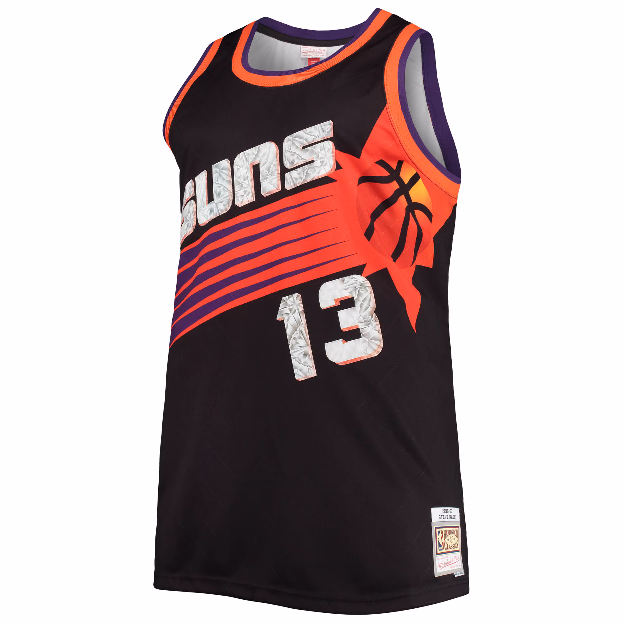 Steve Nash Phoenix Suns Mitchell & Ness Big & Tall 1996/97 NBA 75th Anniversary Diamond Swingman Jersey - Black