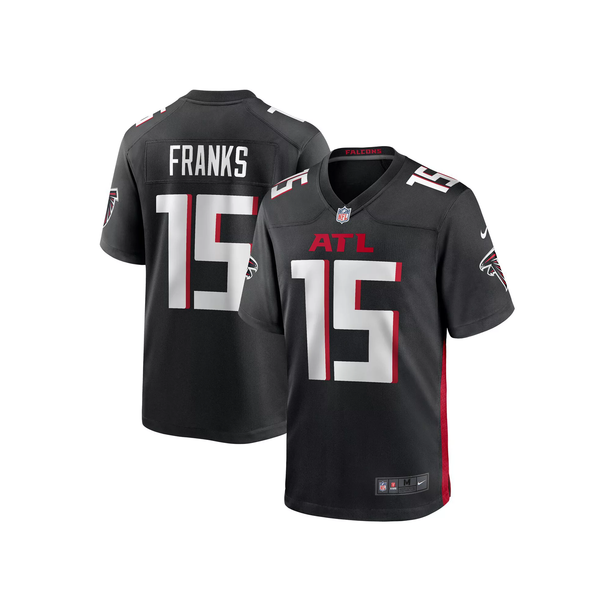 Men's Nike Feleipe Franks Black Atlanta Falcons Game Jersey