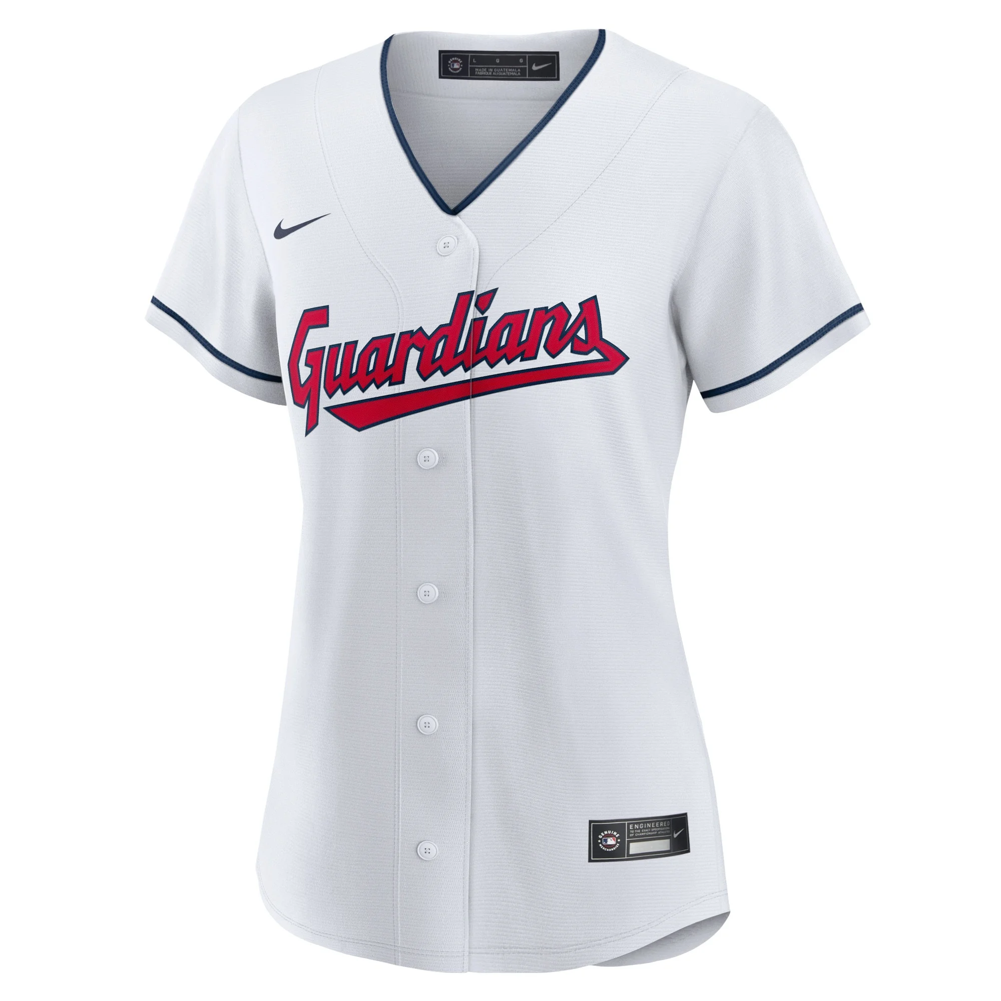 Women's Nike White Cleveland Guardians Home Blank Replica Jersey