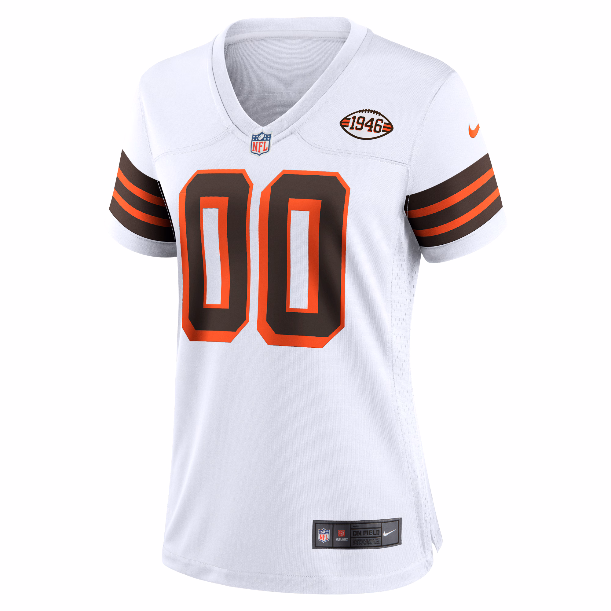 Cleveland Browns Nike Women's 1946 Collection Alternate Custom Jersey - White