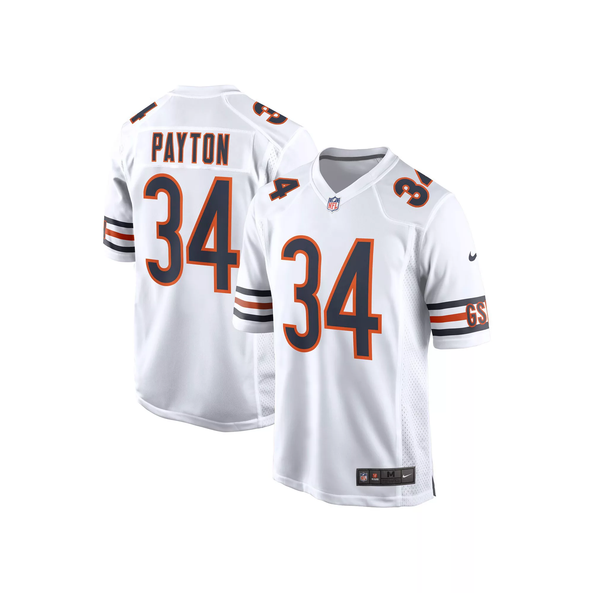 Men's Nike Walter Payton White Chicago Bears Retired Player Away Game Jersey