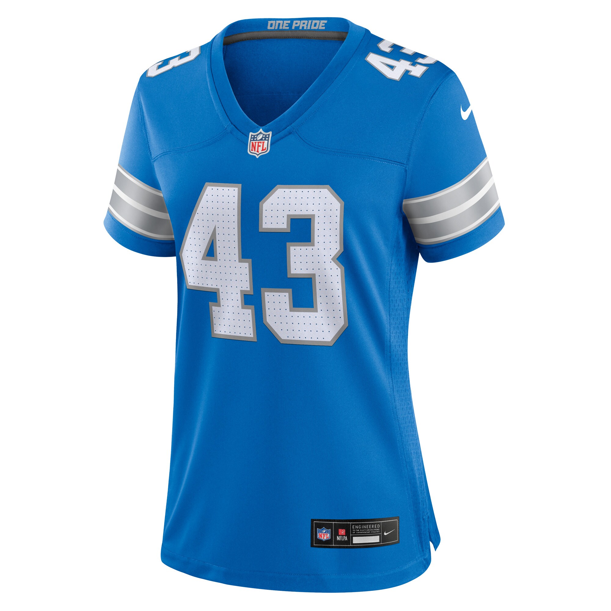 James Turner Detroit Lions Nike Women's Game Jersey -  Blue