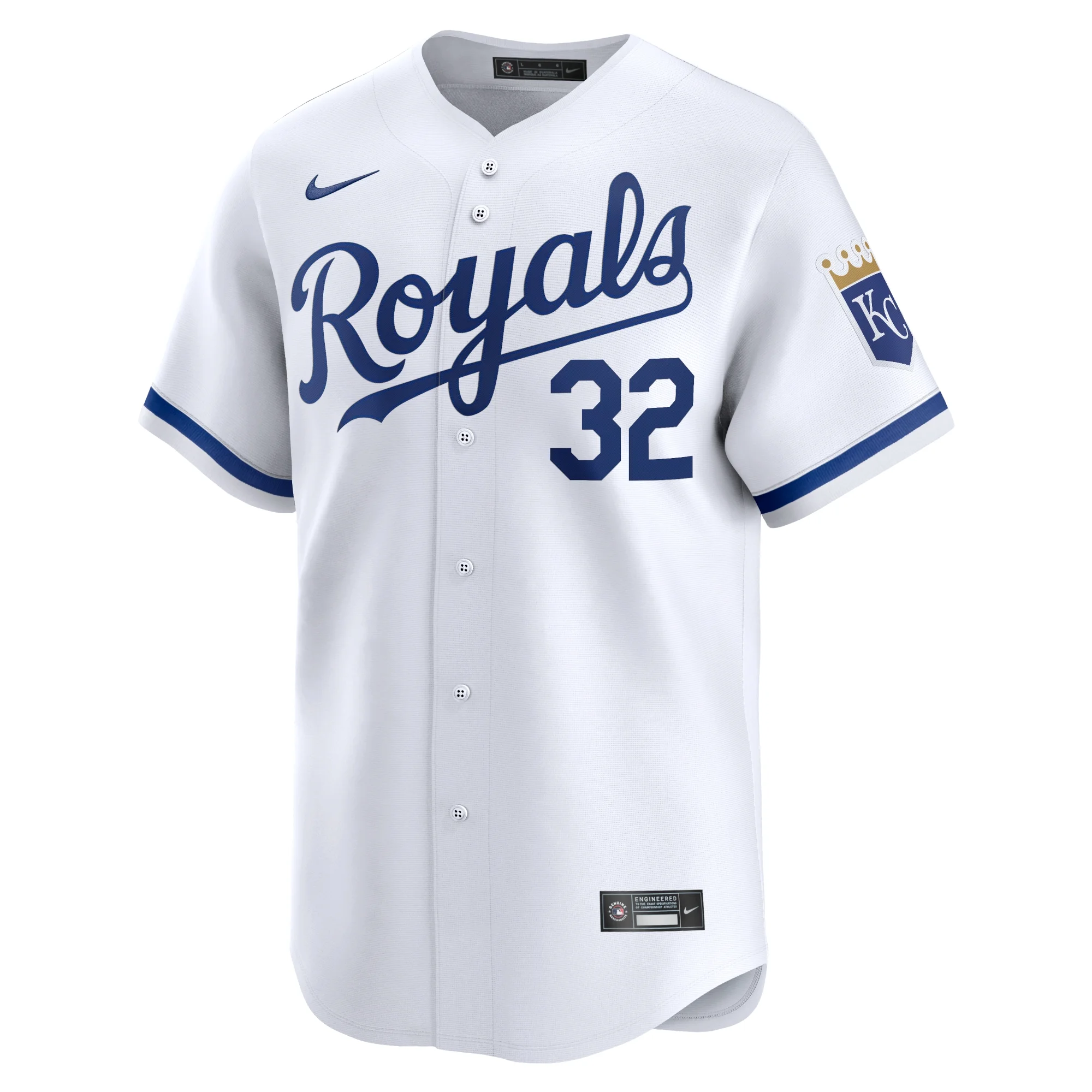 Men's Nike Nick Pratto White Kansas City Royals Home Limited Player Jersey