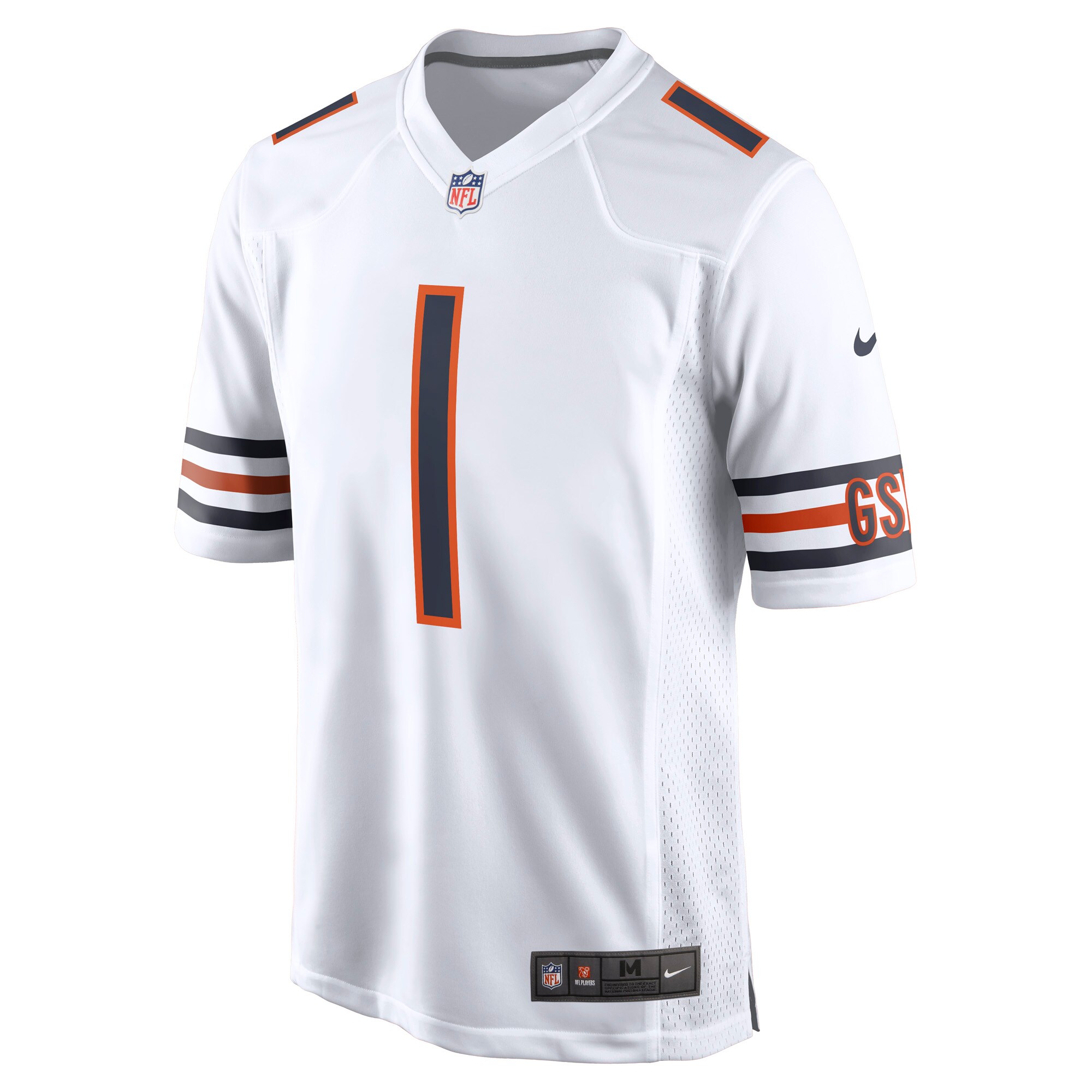 Justin Fields Chicago Bears Nike Game Jersey - White