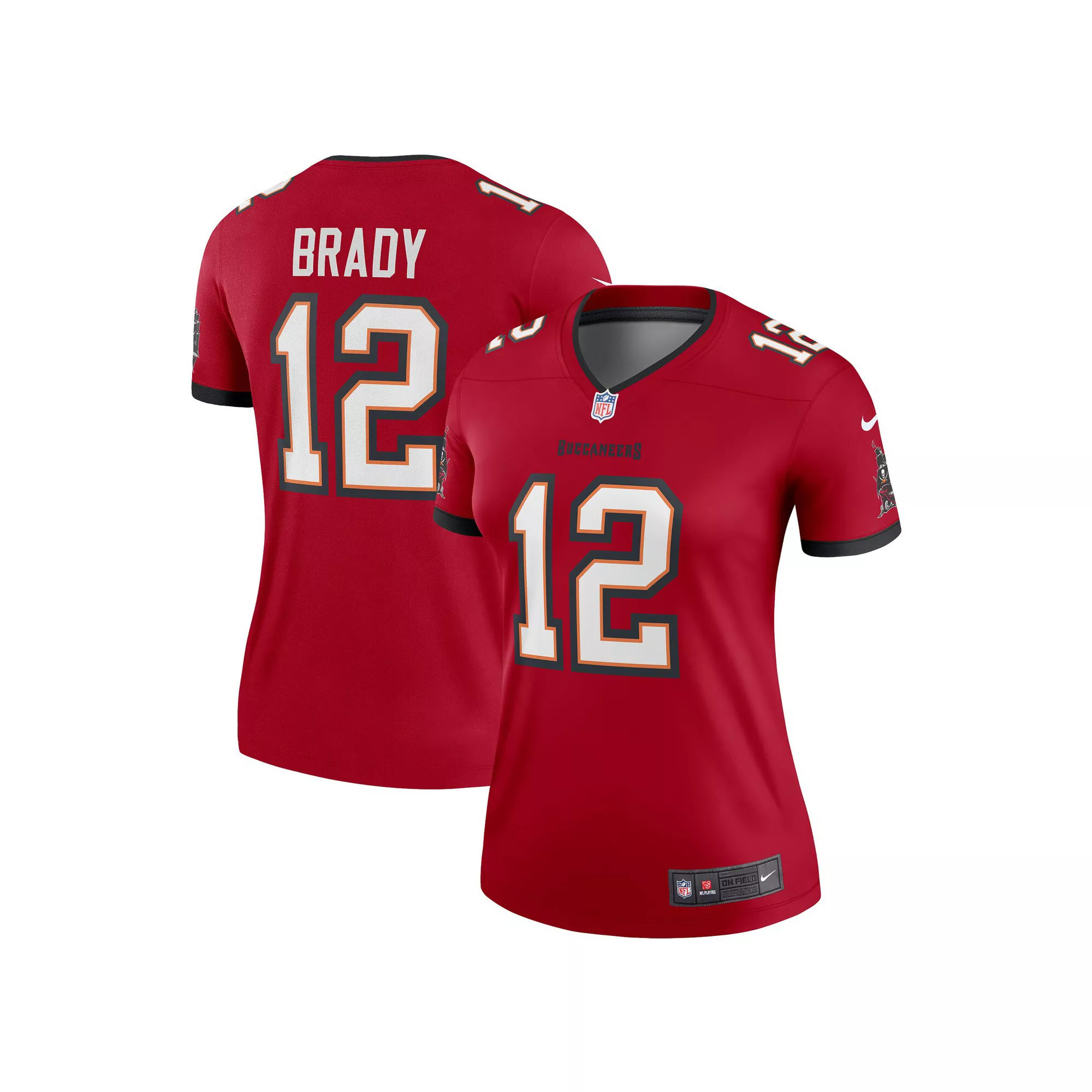 Women's Nike Tom Brady Red Tampa Bay Buccaneers Legend Jersey