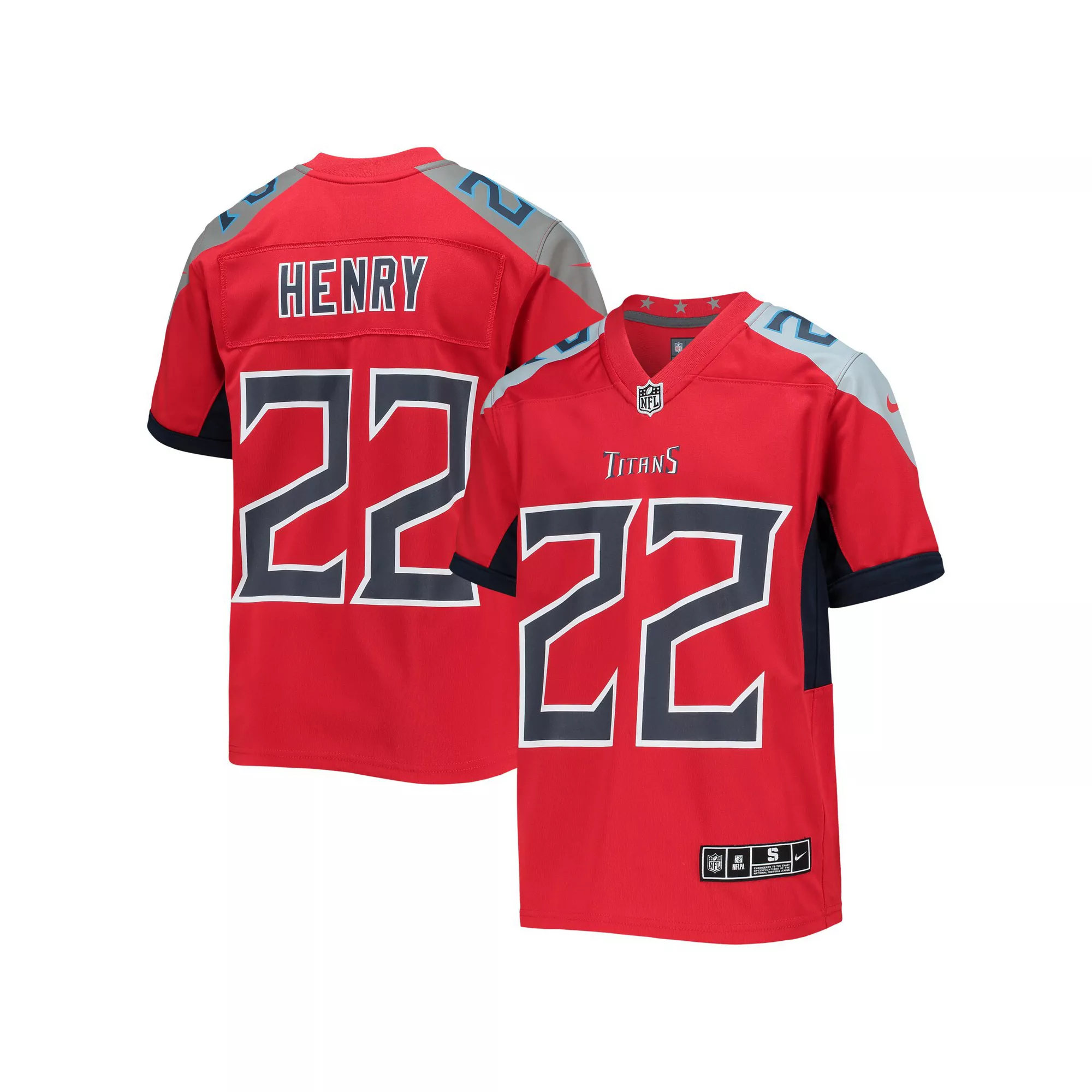 Youth Nike Derrick Henry Red Tennessee Titans Inverted Team Game Jersey