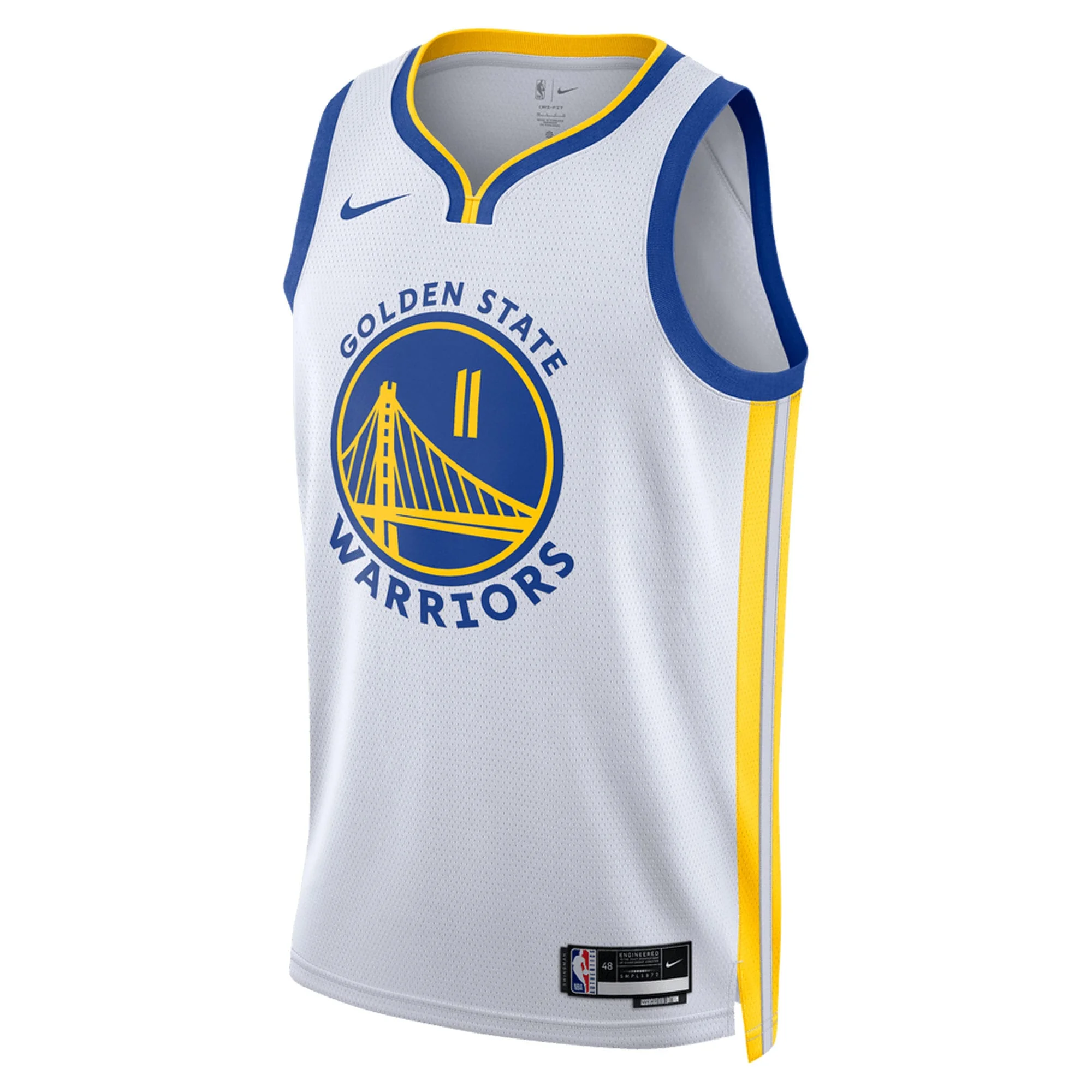 Unisex Nike Klay Thompson White Golden State Warriors Swingman Jersey - Association Edition