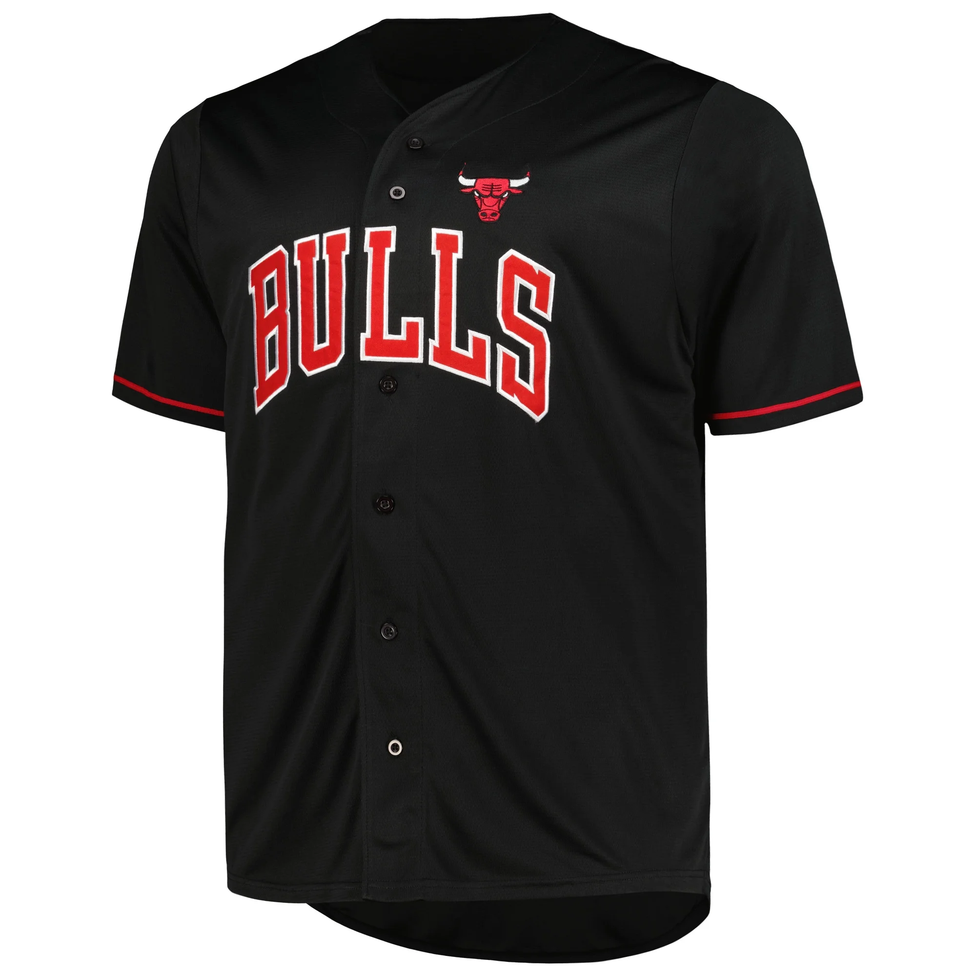 Men's Profile Black Chicago Bulls Big & Tall Pop Jersey
