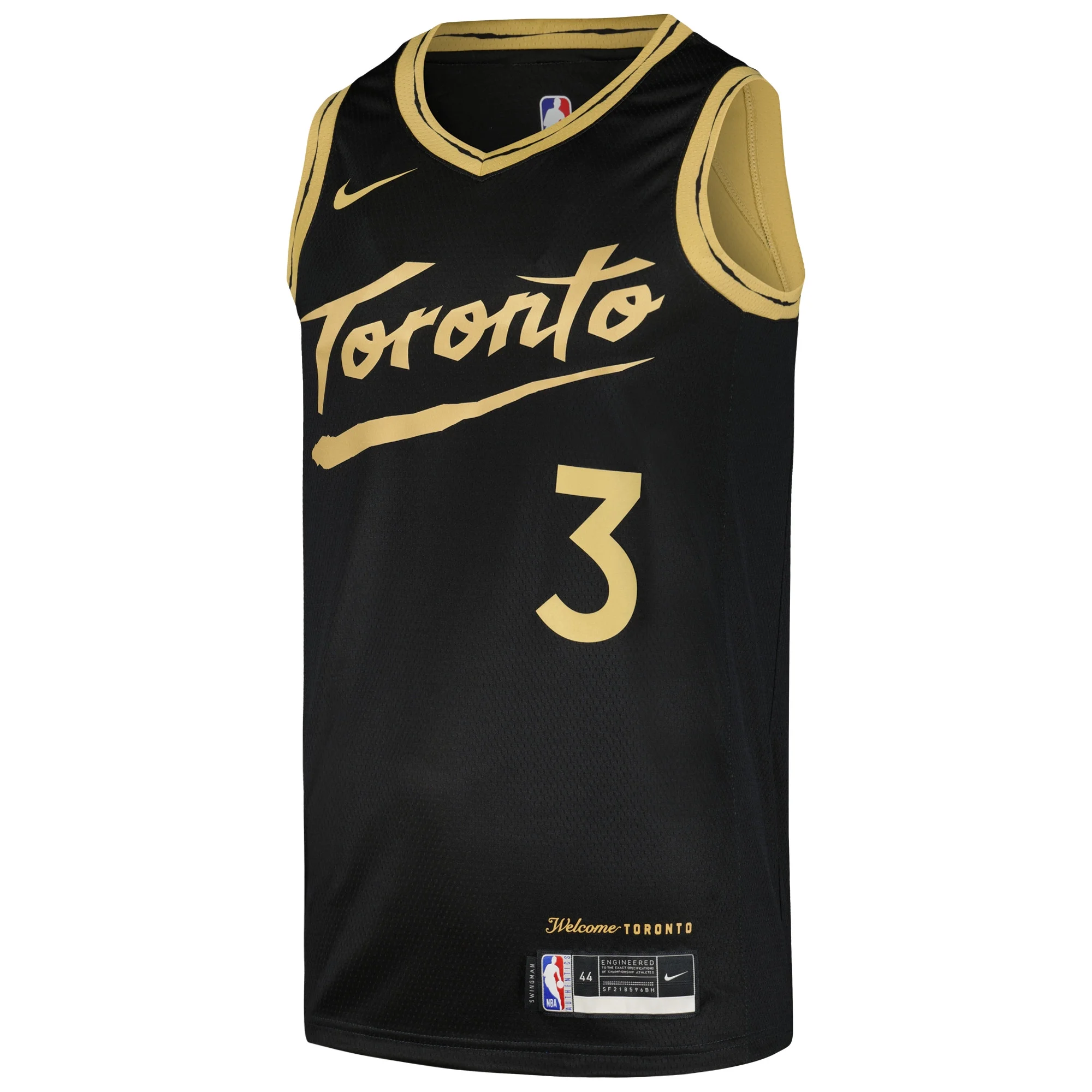 Men's Nike OG Anunoby Black Toronto Raptors Swingman Player Jersey - City Edition
