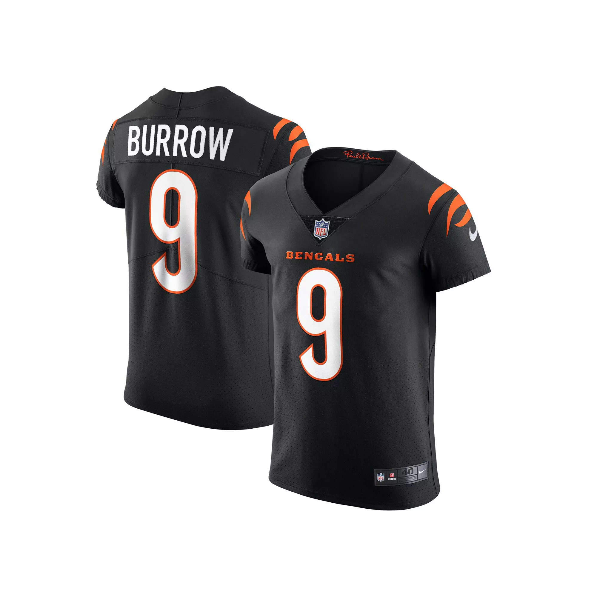 Men's Nike Joe Burrow Black Cincinnati Bengals Vapor Elite Jersey