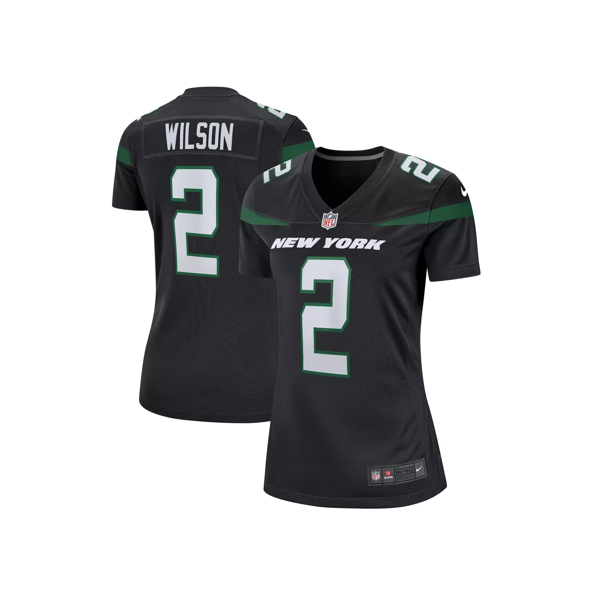 Women's Nike Zach Wilson Black New York Jets Player Jersey