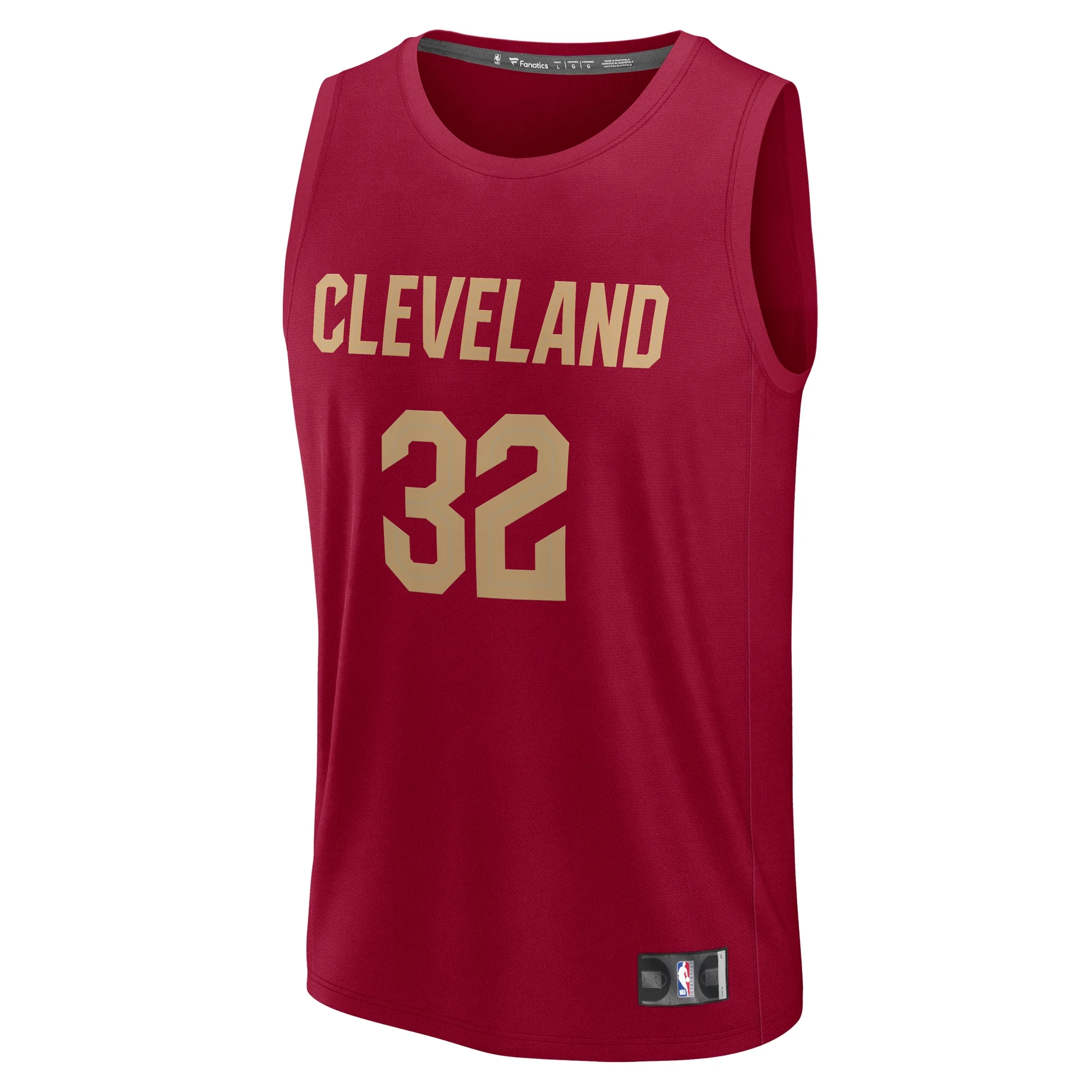 Youth Fanatics Dean Wade Wine Cleveland Cavaliers Fast Break Player Jersey - Icon Edition