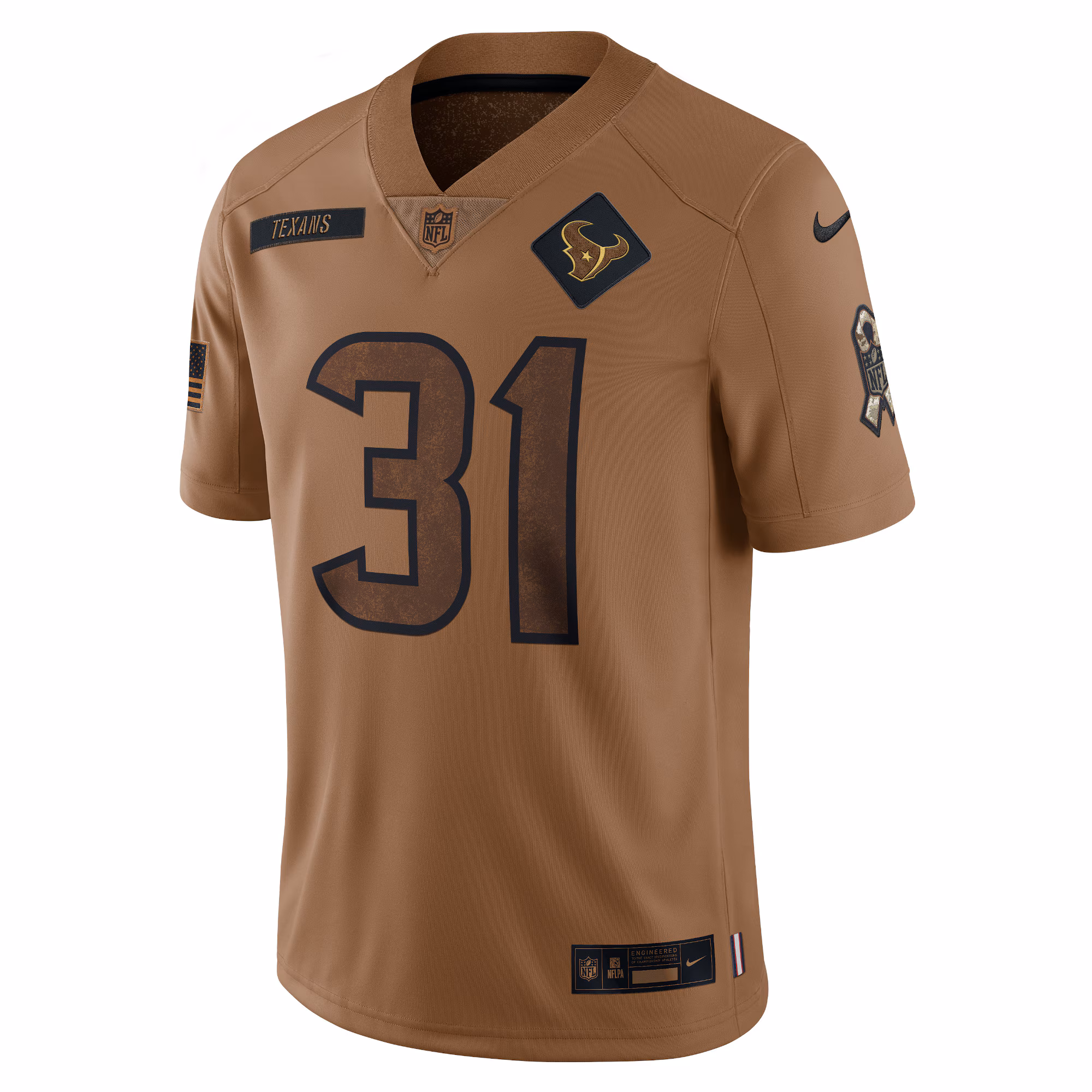 Dameon Pierce Houston Texans Nike 2023 Salute To Service Limited Jersey - Brown