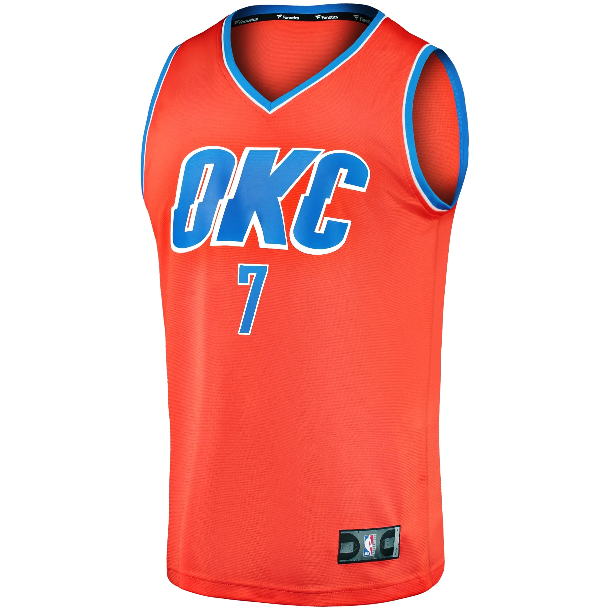 Youth Fanatics Chet Holmgren Orange Oklahoma City Thunder Fast Break Replica Player Jersey - Statement Edition