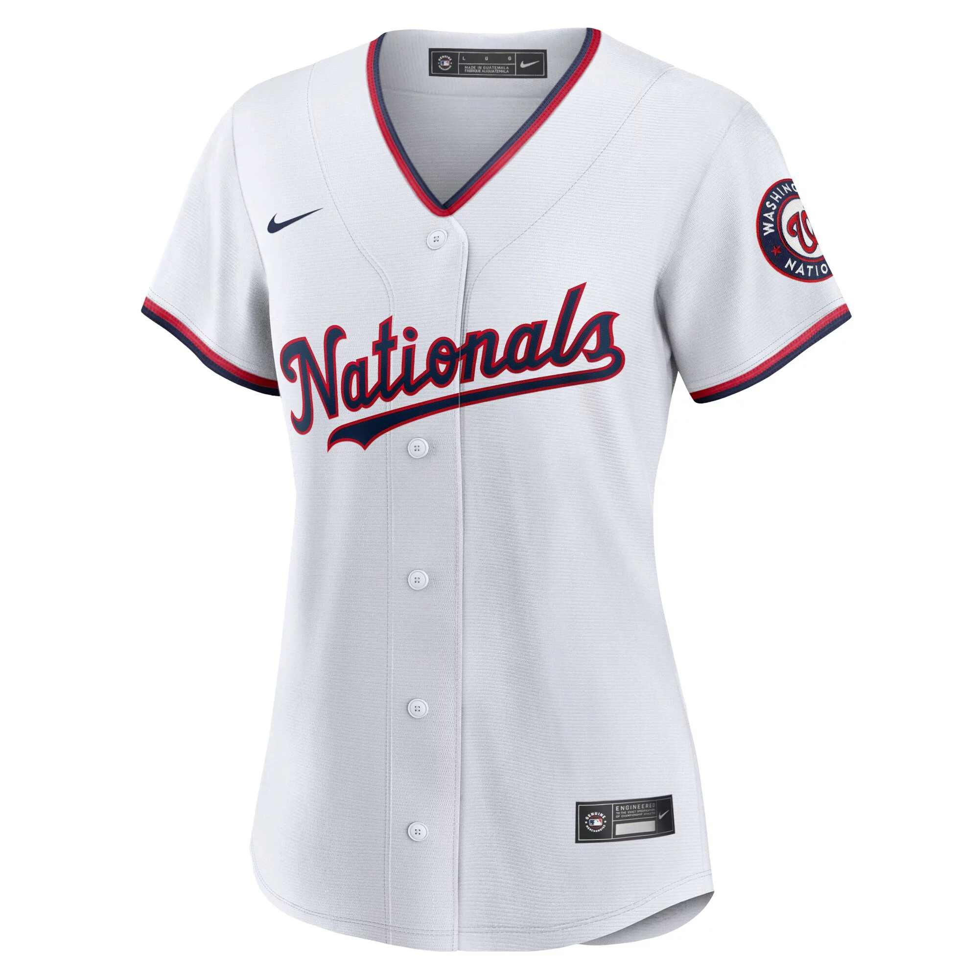 Women's Nike White Washington Nationals Home Blank Replica Jersey