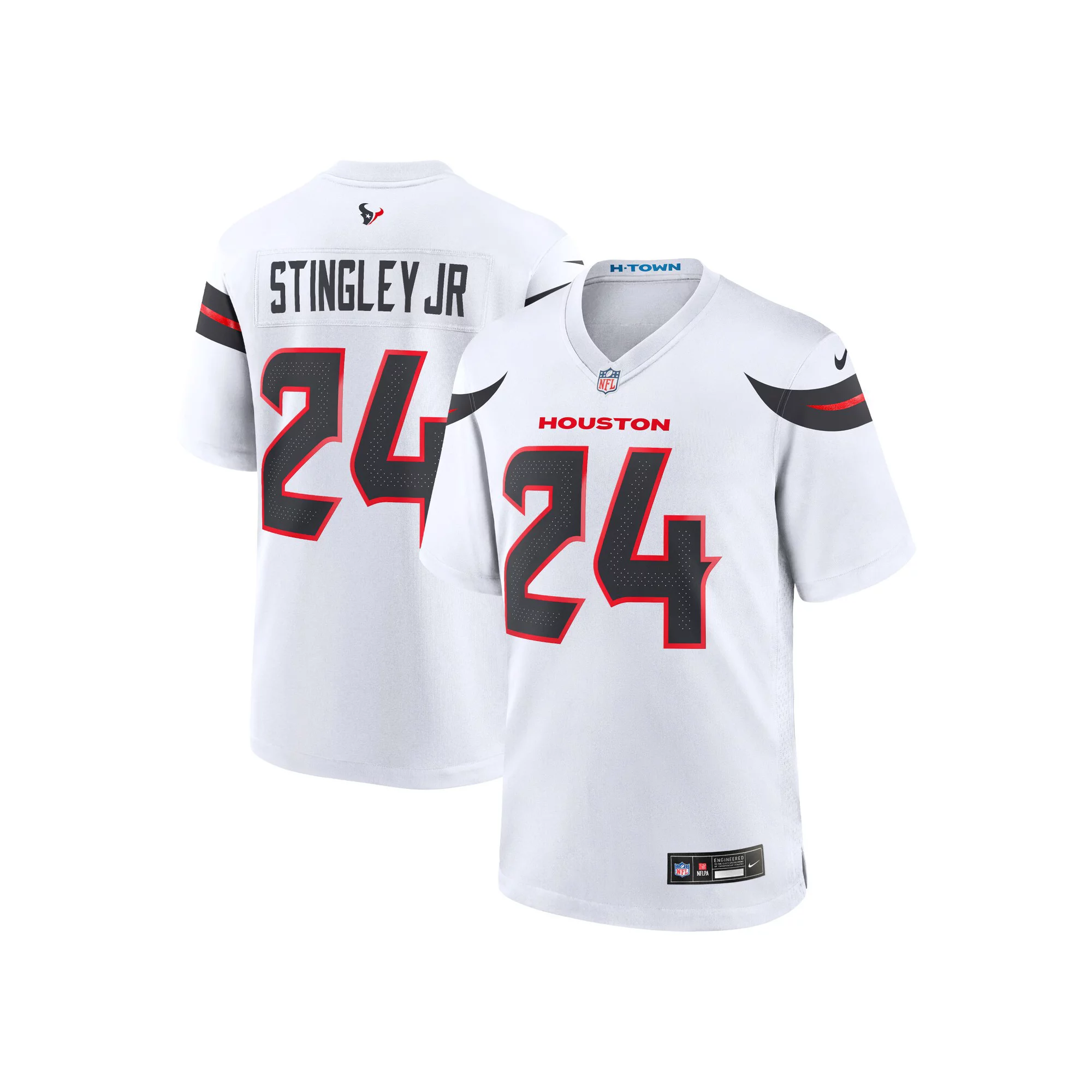 Men's Nike Derek Stingley Jr. White Houston Texans Game Jersey