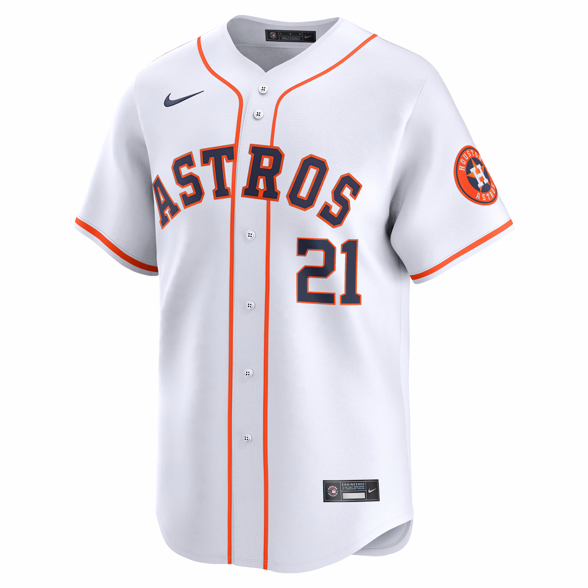 Yainer Diaz Houston Astros Nike Home Limited Player Jersey - White
