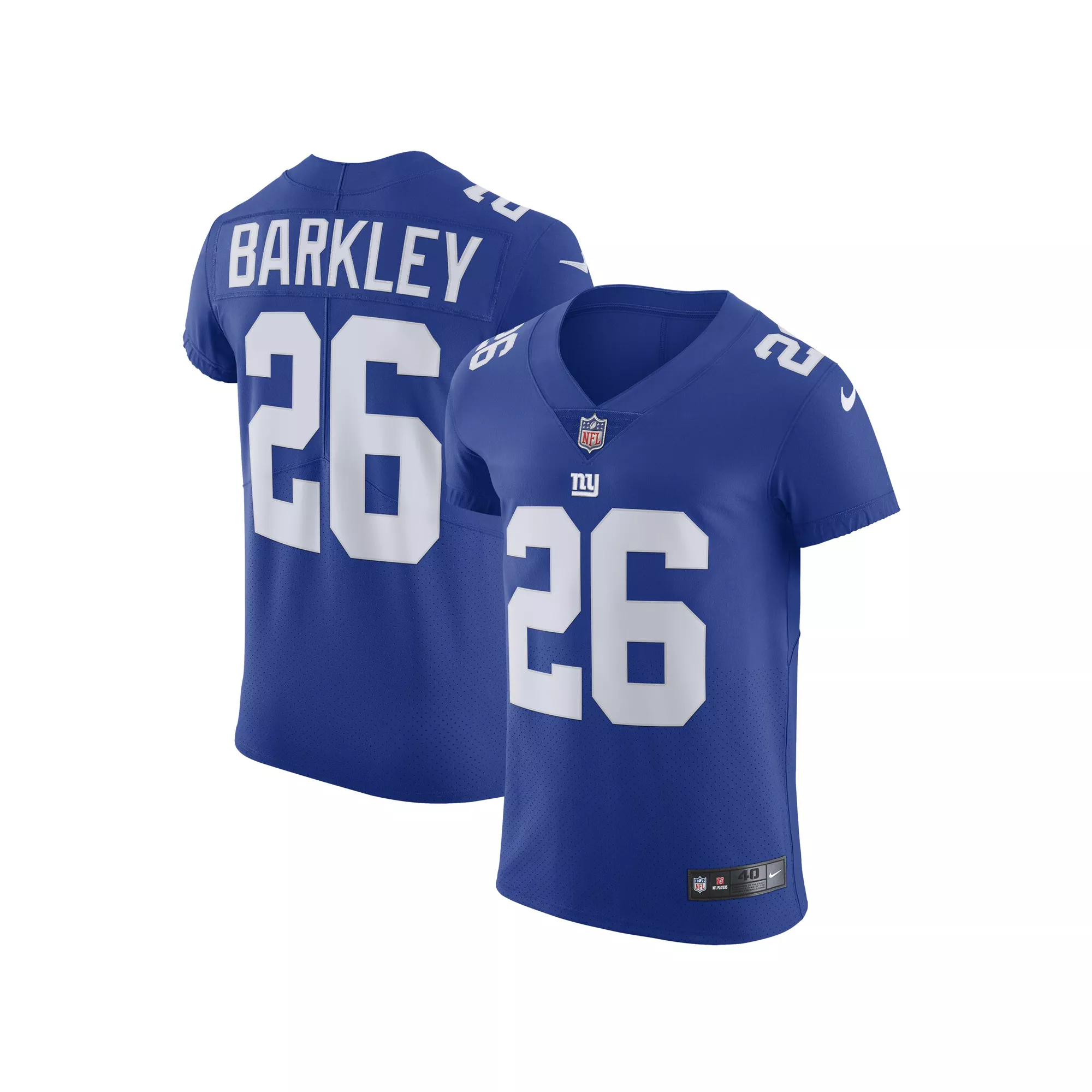 Men's Nike Saquon Barkley Royal New York Giants Vapor Untouchable Elite Player Jersey