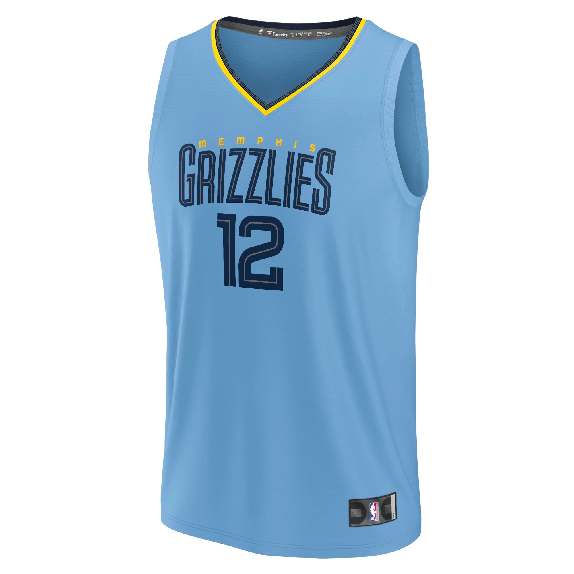 Youth Fanatics Ja Morant Light Blue Memphis Grizzlies Fast Break Player Jersey - Statement Edition