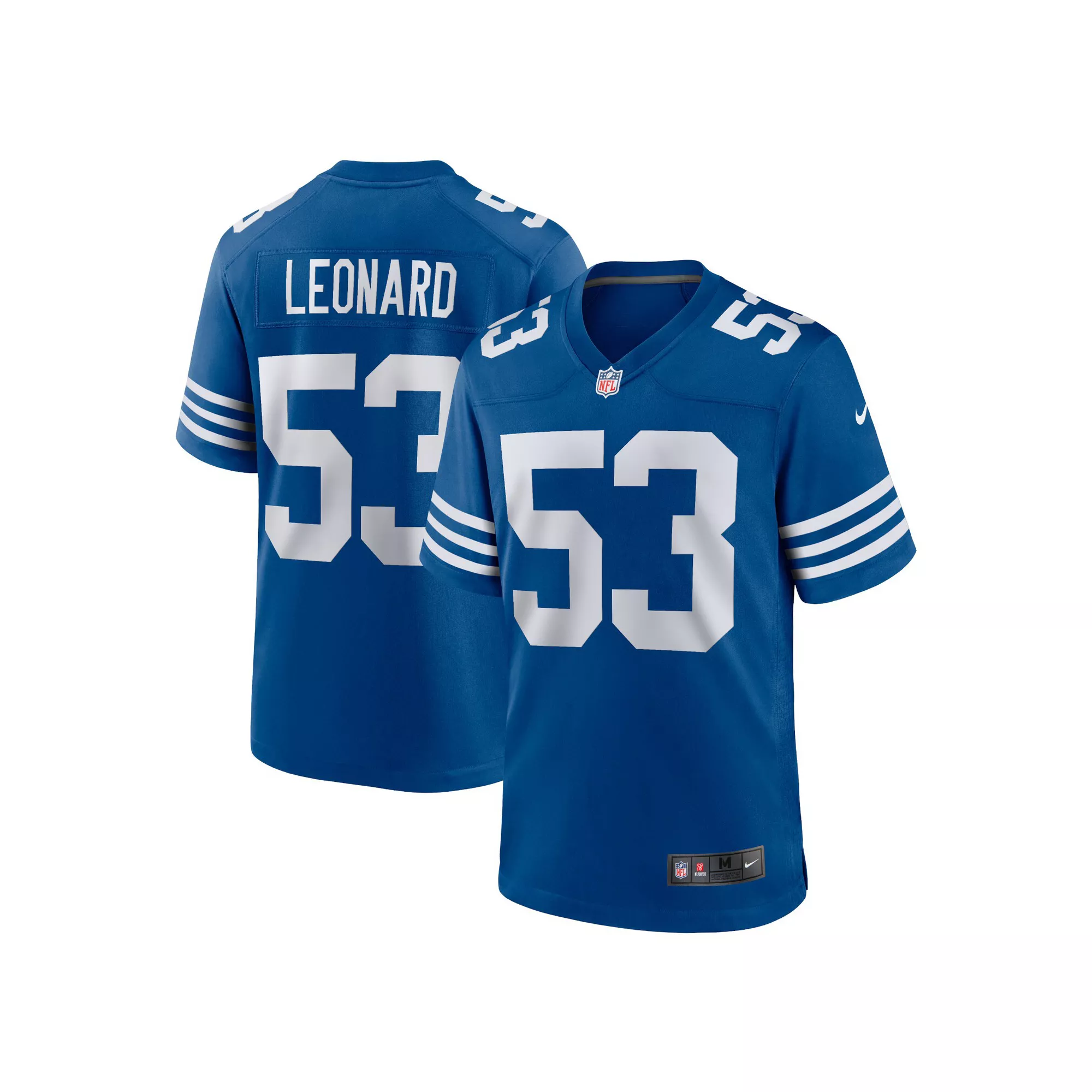 Men's Nike Darius Leonard Royal Indianapolis Colts Alternate Game Jersey