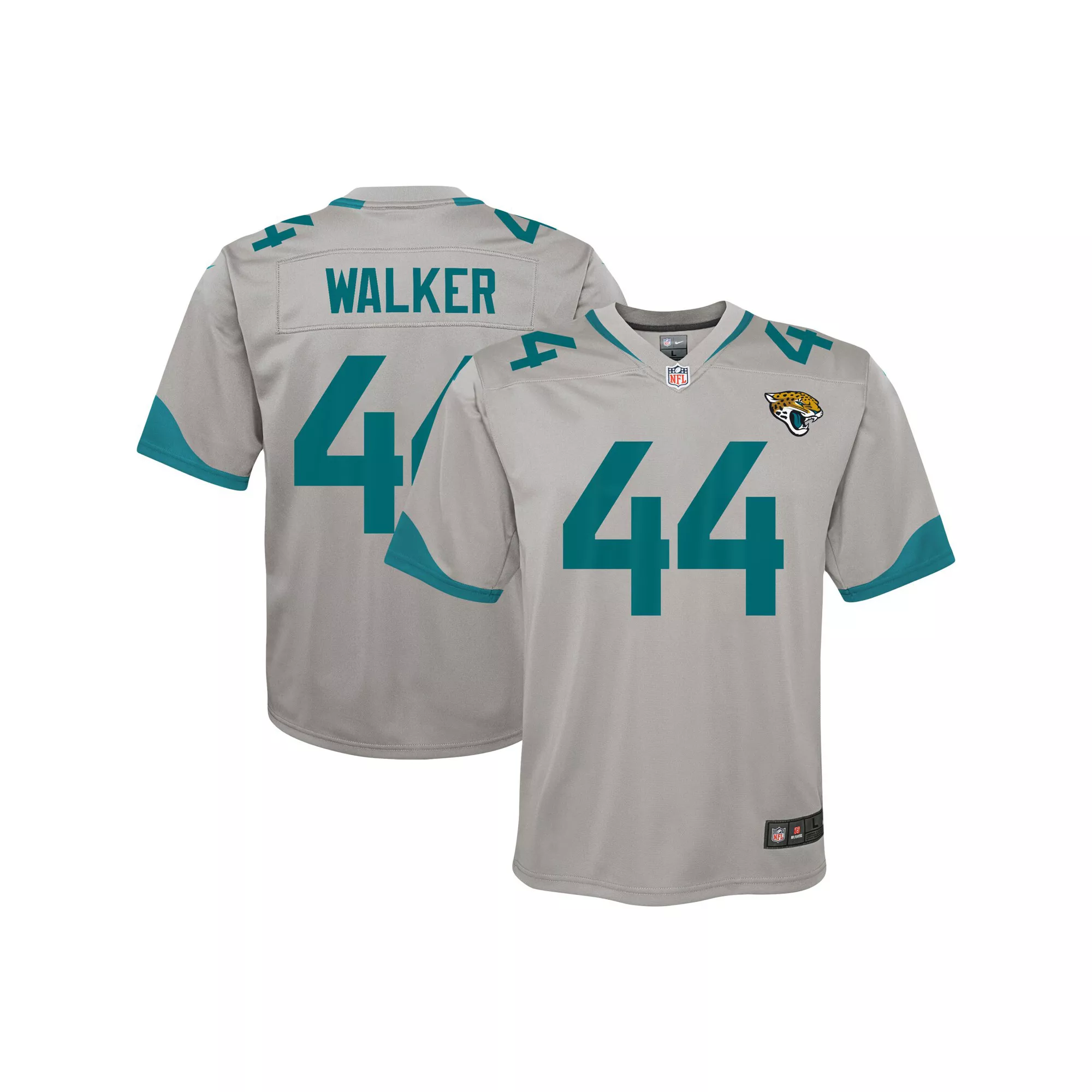 Youth Nike Travon Walker Silver Jacksonville Jaguars Inverted Game Jersey