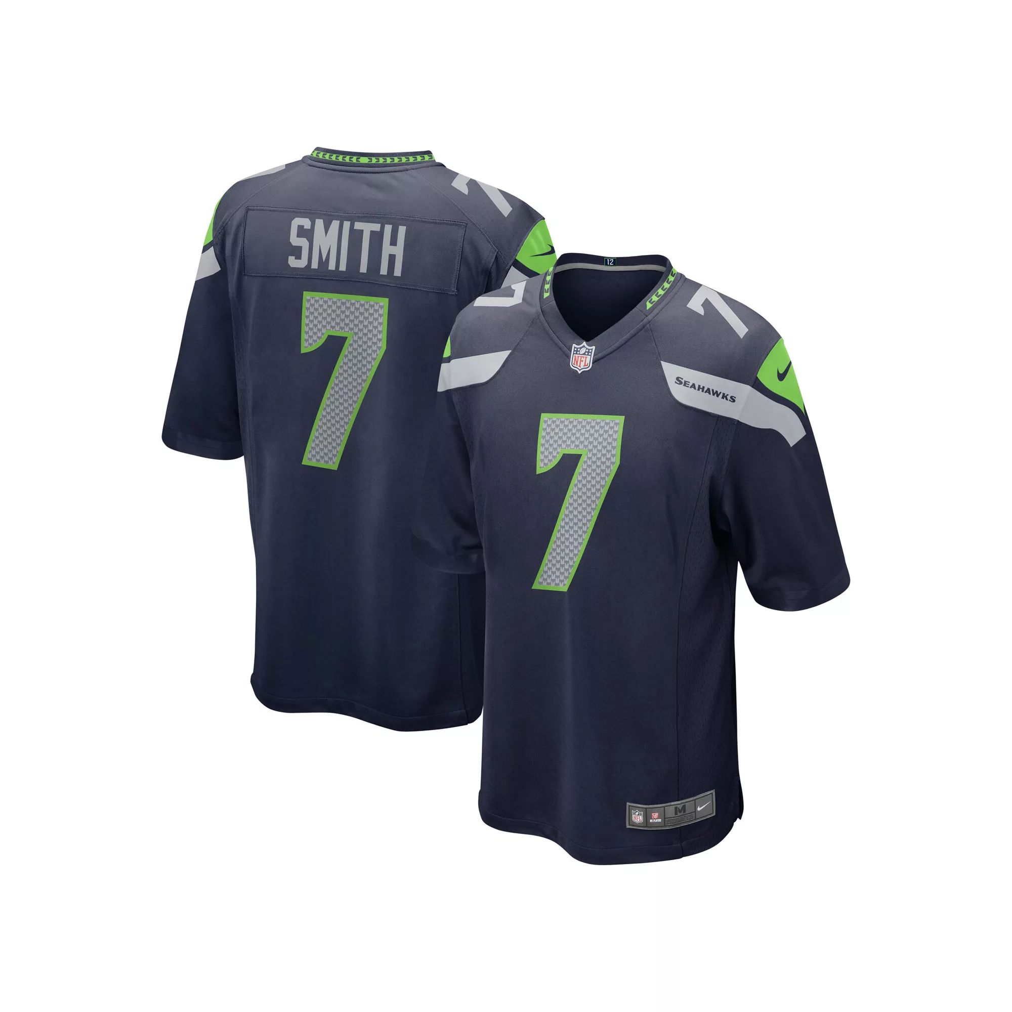 Men's Nike Geno Smith College Navy Seattle Seahawks Game Jersey