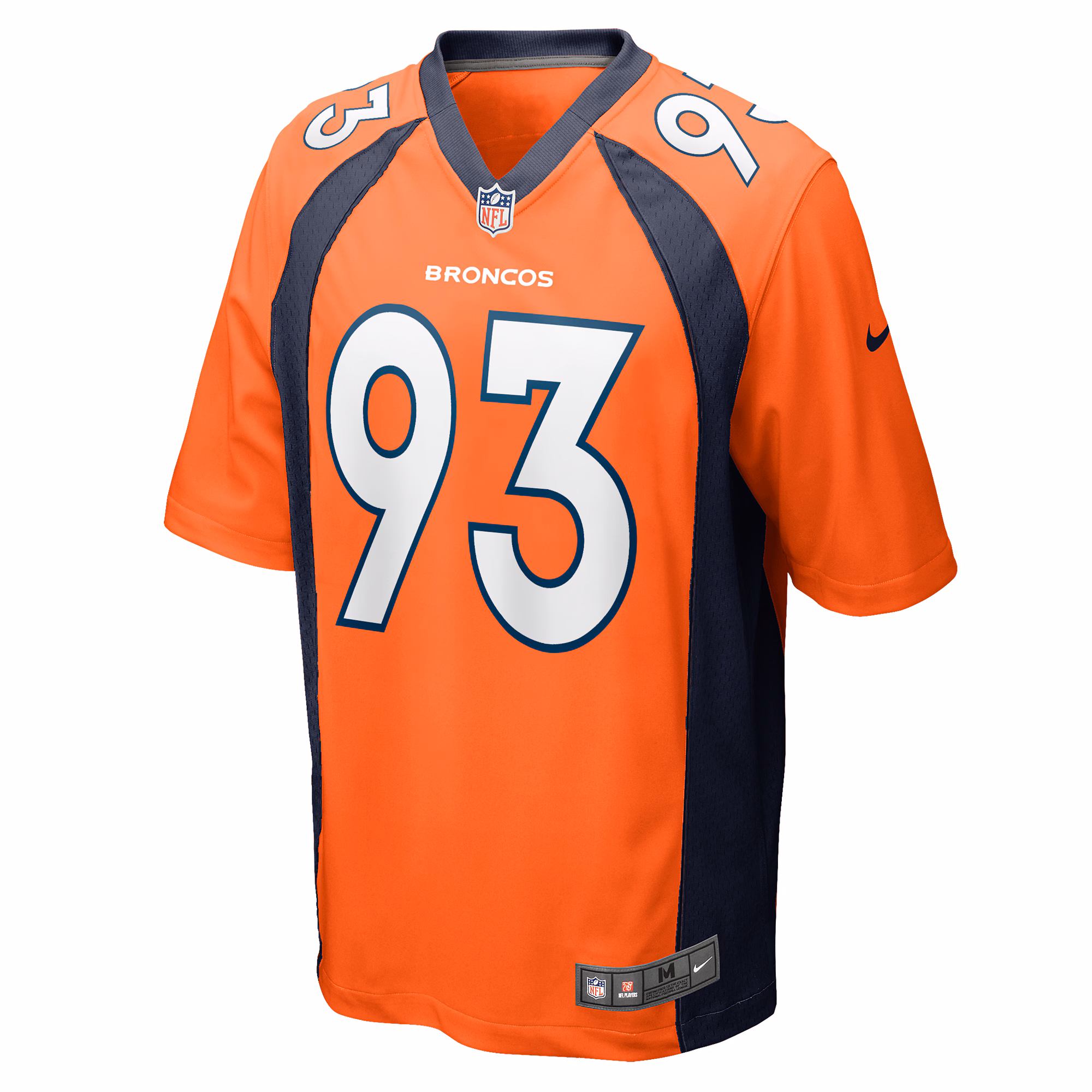 Troy Jones Denver Broncos Nike Game Jersey - Orange