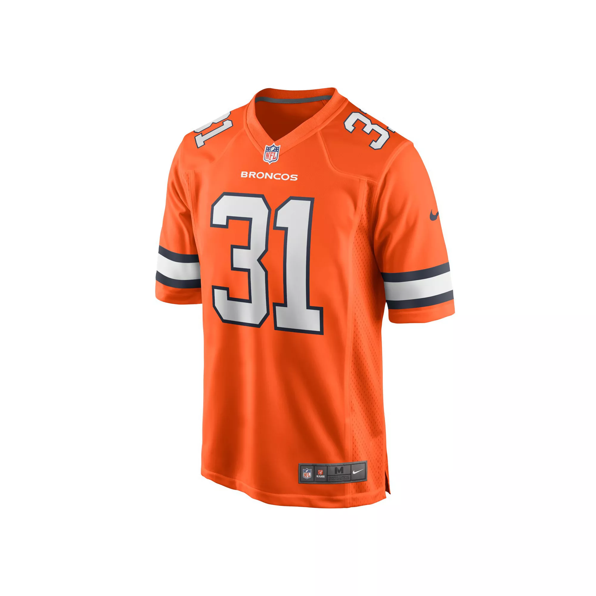 Men's Nike Justin Simmons Orange Denver Broncos Alternate Game Jersey