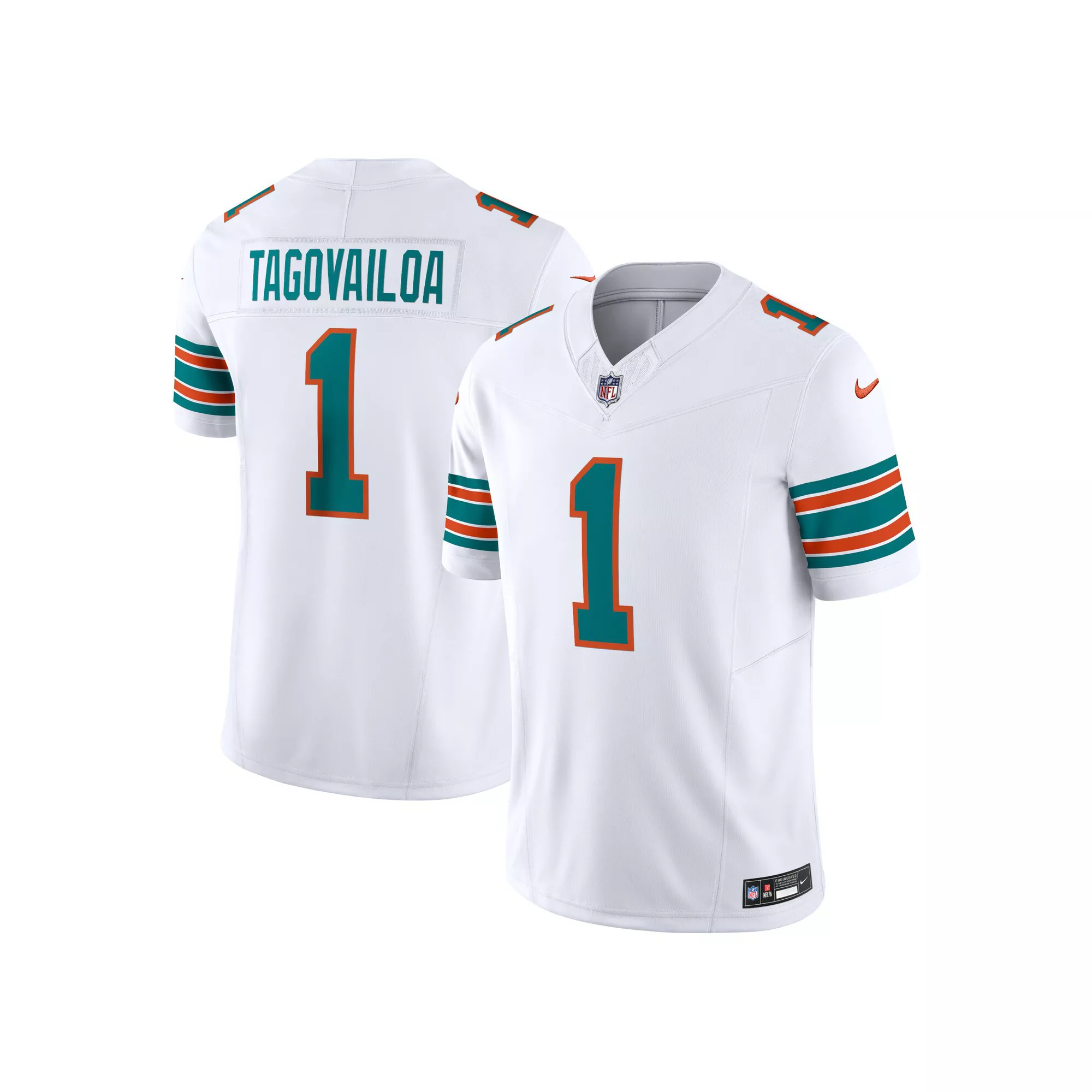 Men's Nike Tua Tagovailoa White Miami Dolphins Alternate Vapor F.U.S.E. Limited Jersey