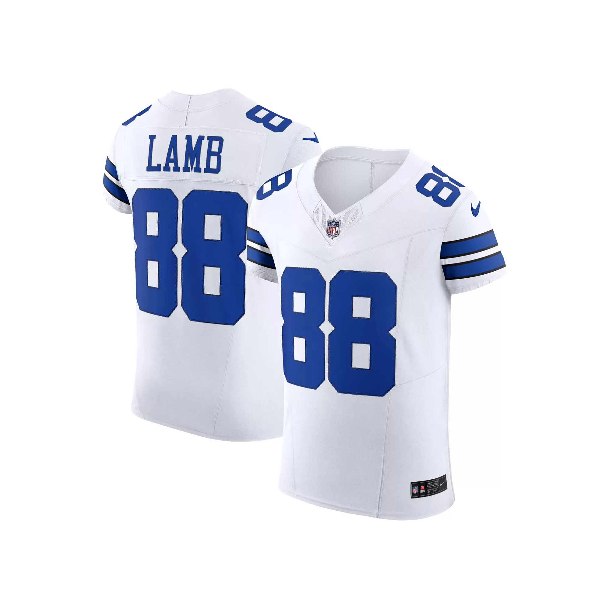 Men's Nike CeeDee Lamb White Dallas Cowboys Vapor F.U.S.E. Elite Jersey