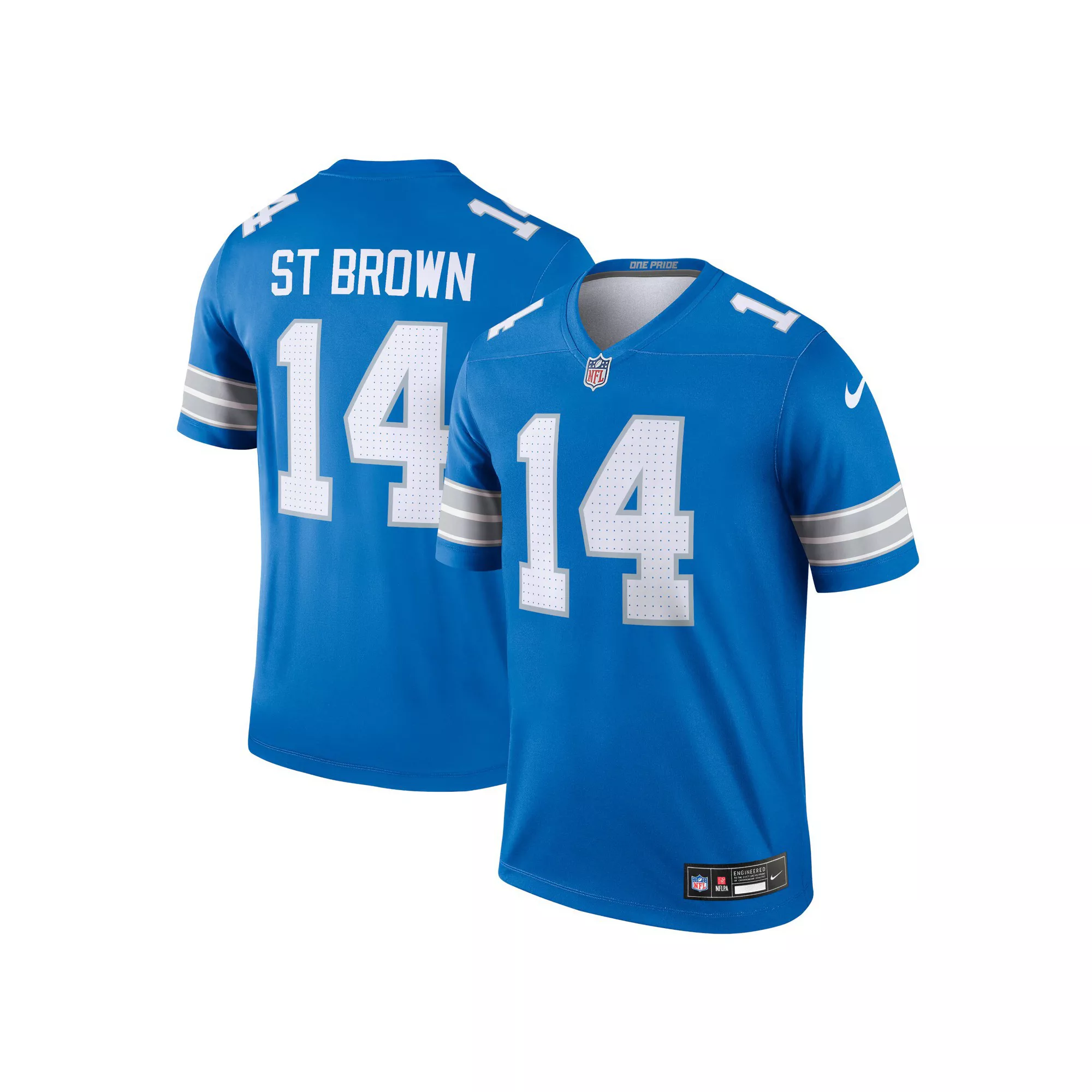 Men's Nike Amon-Ra St. Brown Blue Detroit Lions Legend Jersey