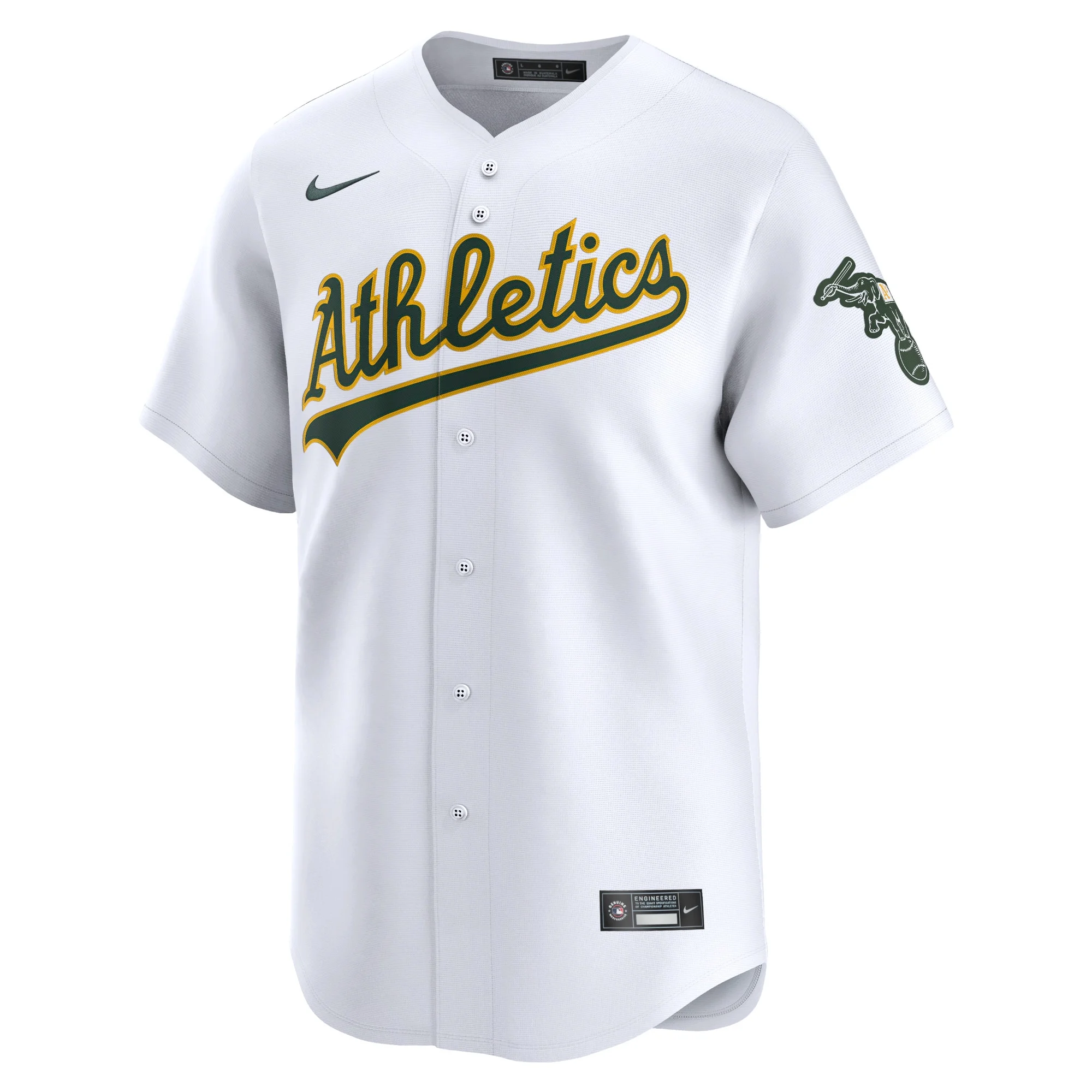 Men's Nike White Oakland Athletics 2024 Jackie Robinson Day Home Limited Jersey