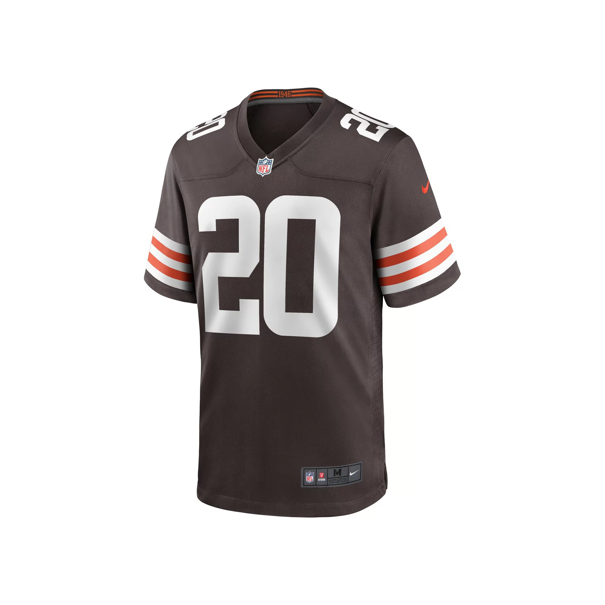 Men's Nike Gregory Newsome II Brown Cleveland Browns 2021 NFL Draft First Round Pick Game Jersey