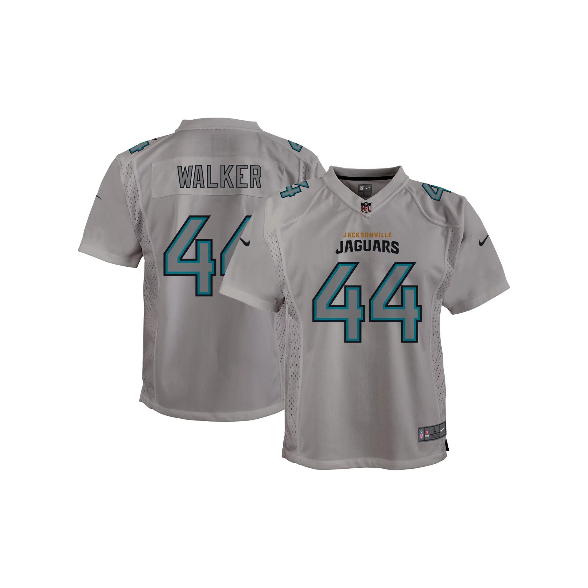 Youth Nike Travon Walker Gray Jacksonville Jaguars Atmosphere Game Jersey