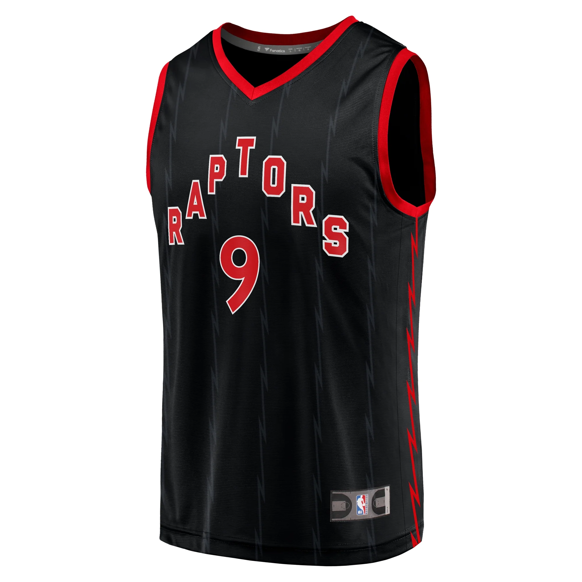 Men's Fanatics RJ Barrett Black Toronto Raptors Fast Break Player Jersey - Statement Edition