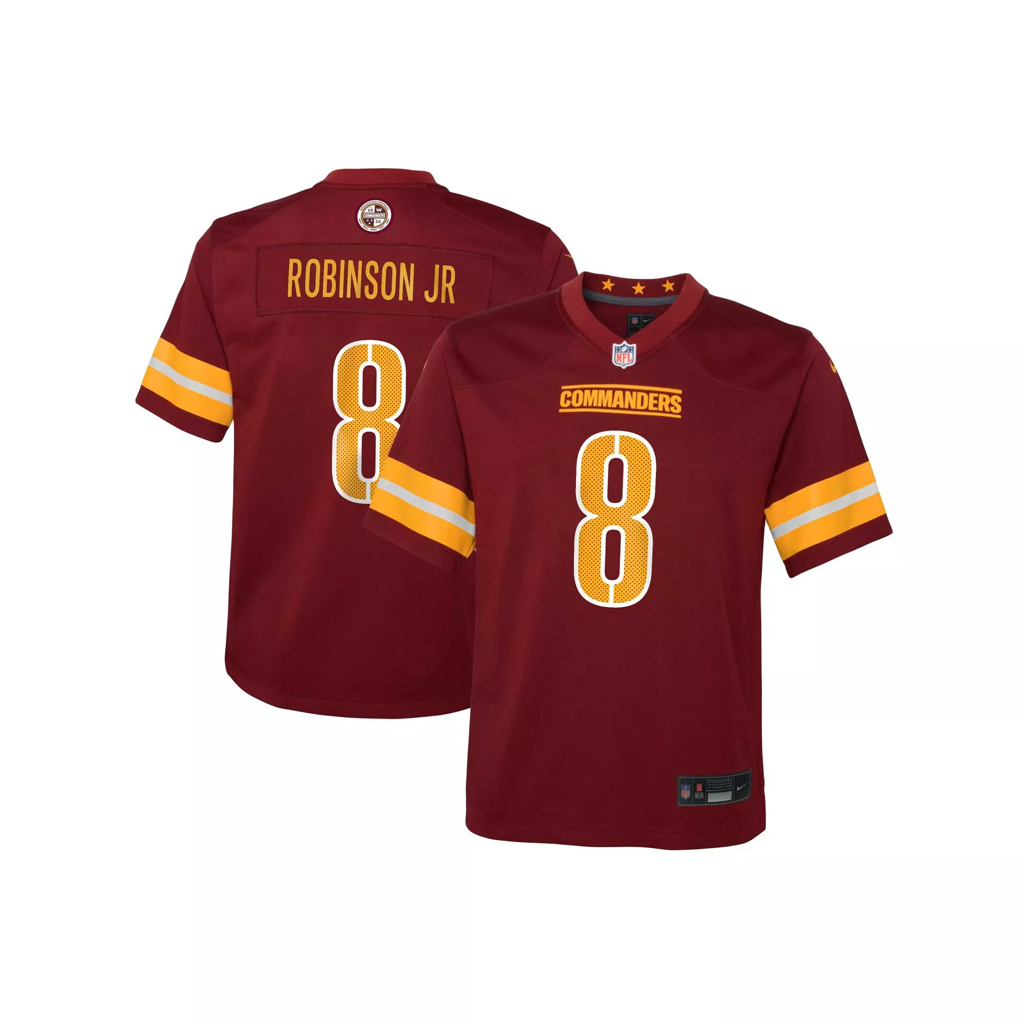 Youth Nike Brian Robinson Jr. Burgundy Washington Commanders Game Jersey