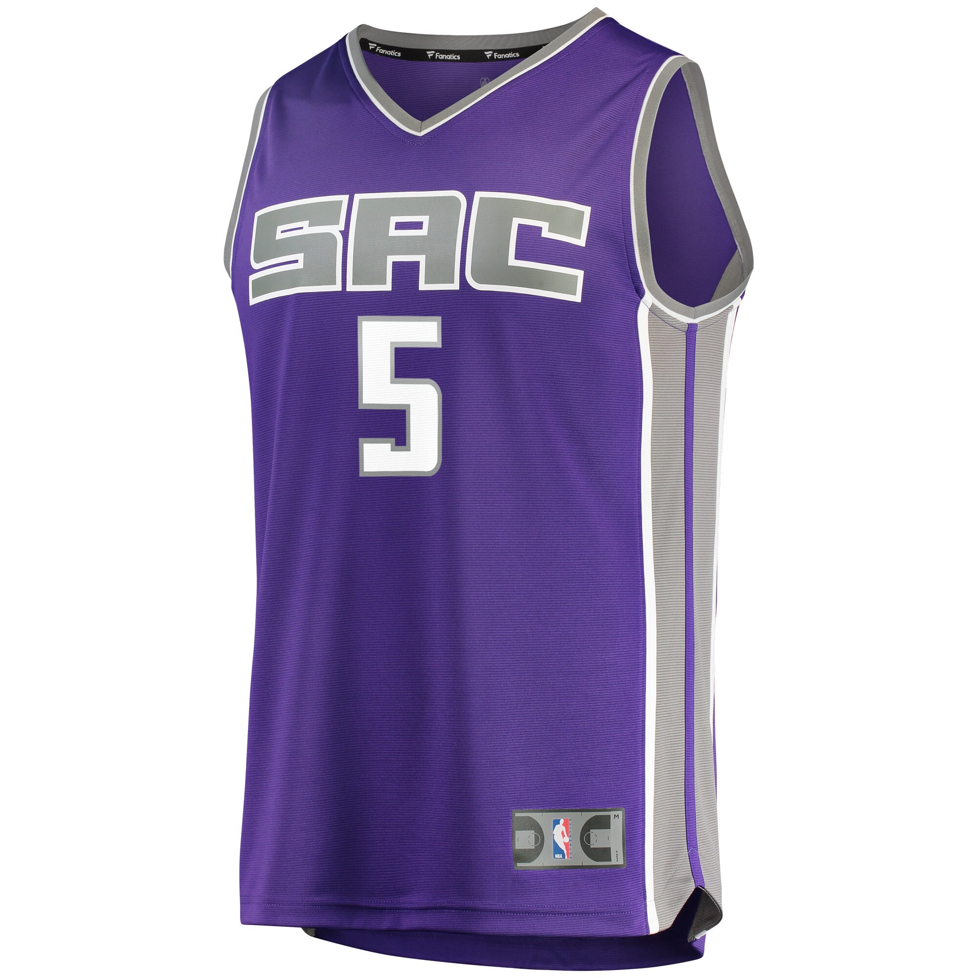 De'Aaron Fox Sacramento Kings Fanatics Fast Break Replica Jersey Purple - Icon Edition