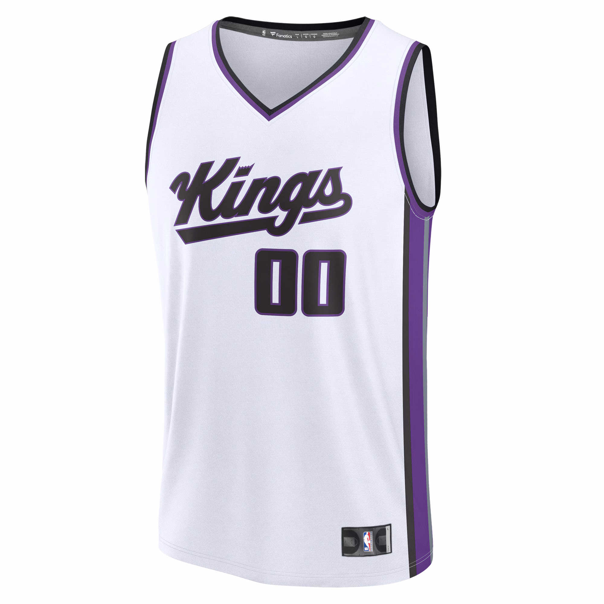 Sacramento Kings Fanatics Custom Fast Break Jersey - White - Association Edition