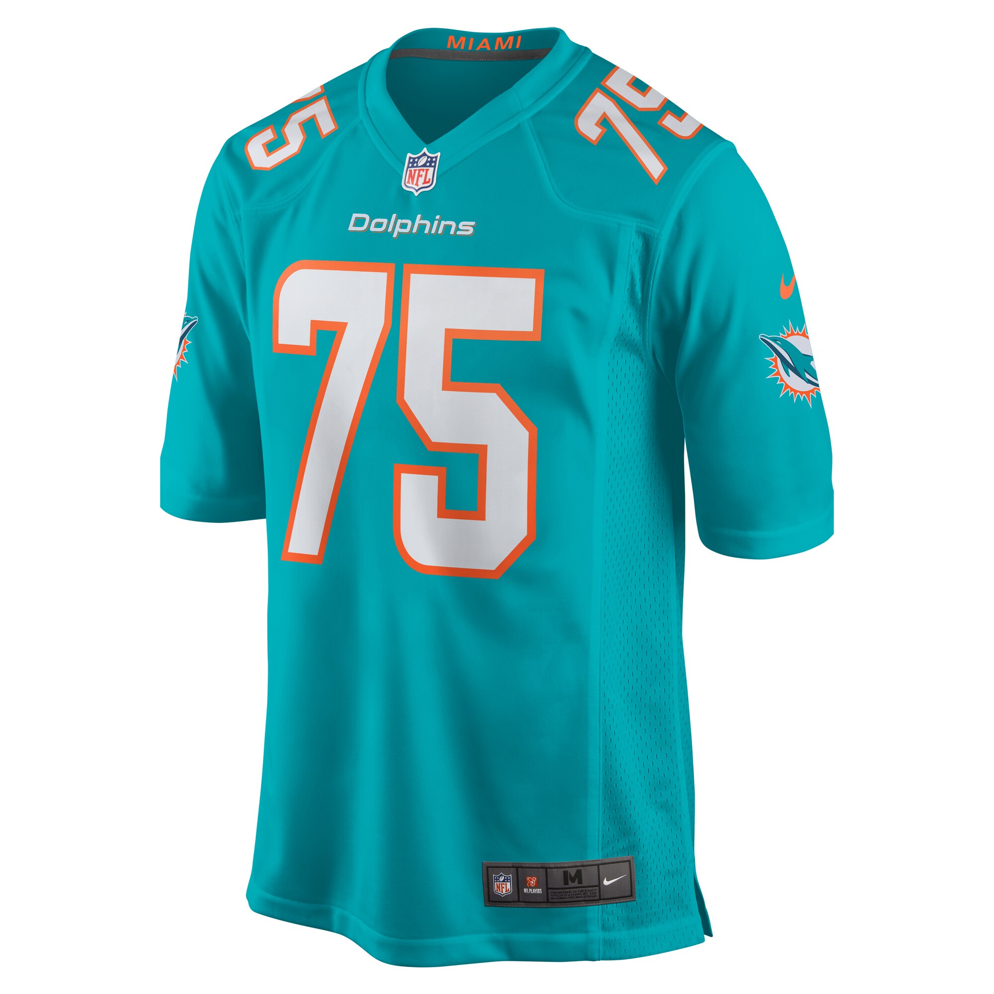 Jack Driscoll Miami Dolphins Nike Team Game Jersey -  Aqua