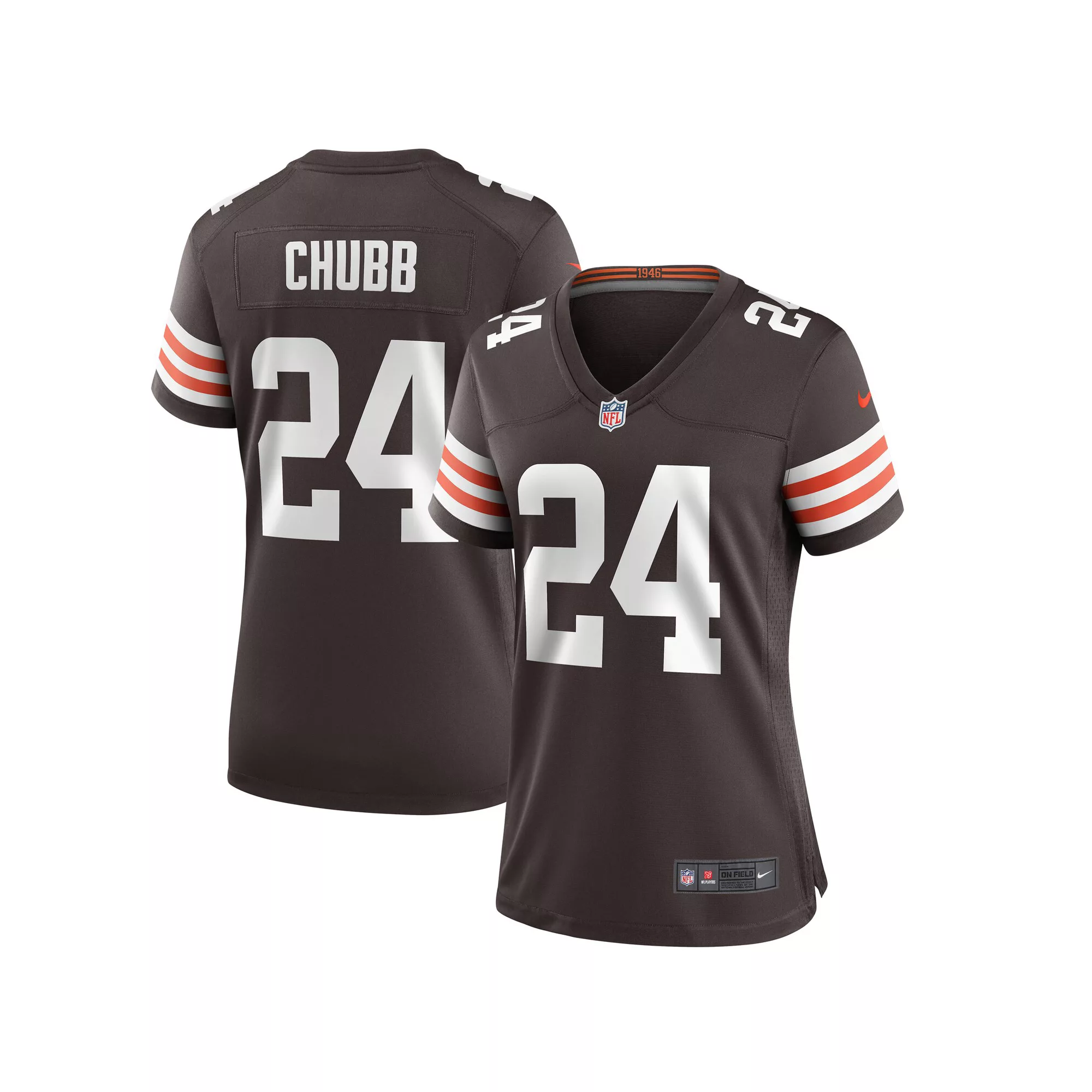 Women's Nike Nick Chubb Brown Cleveland Browns Game Jersey