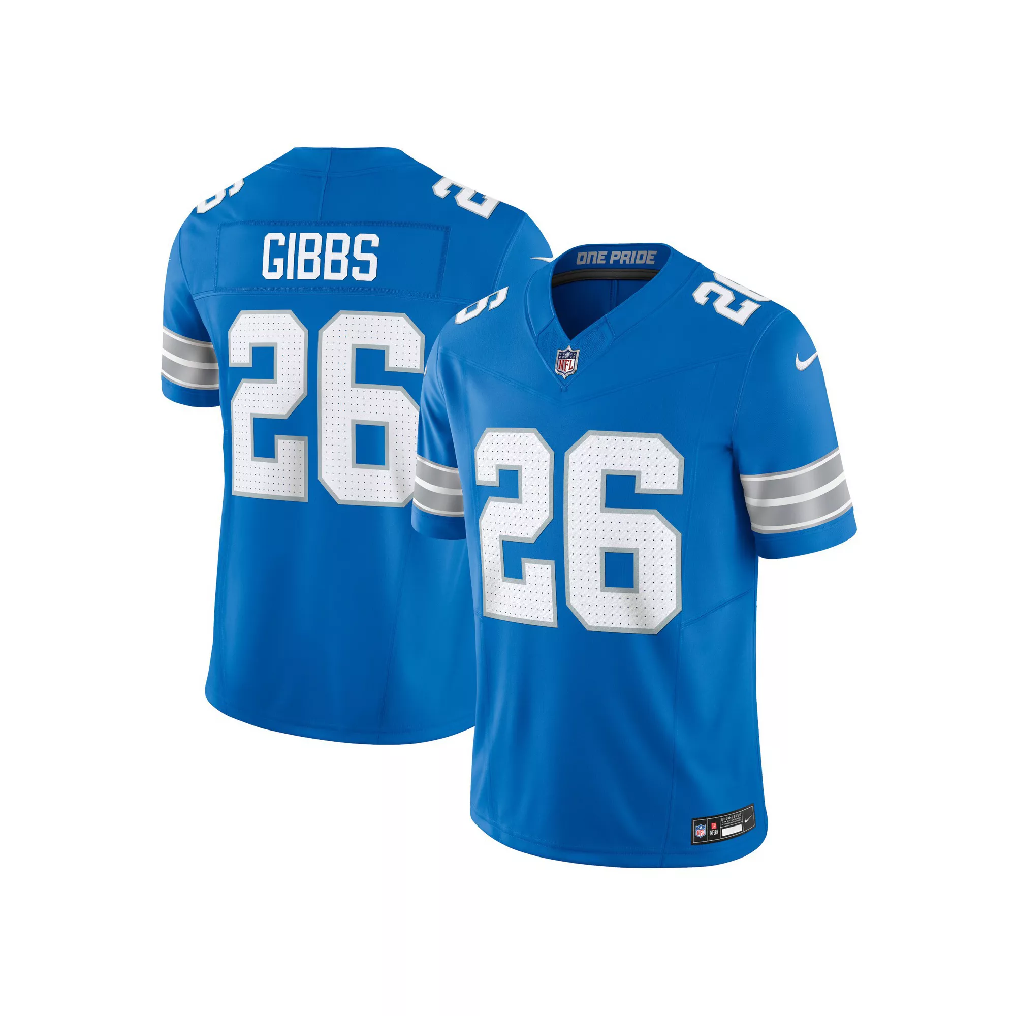 Men's Nike Jahmyr Gibbs Blue Detroit Lions Vapor F.U.S.E. Limited Jersey