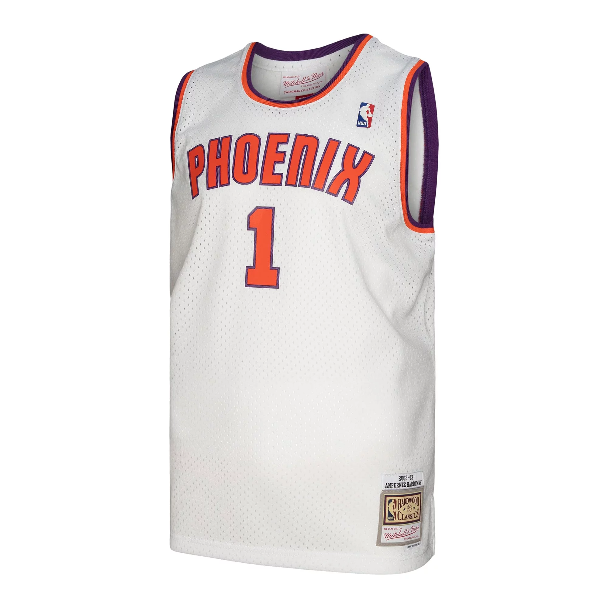 Men's Mitchell & Ness Penny Hardaway White Phoenix Suns 2001/02 Hardwood Classics Swingman Jersey