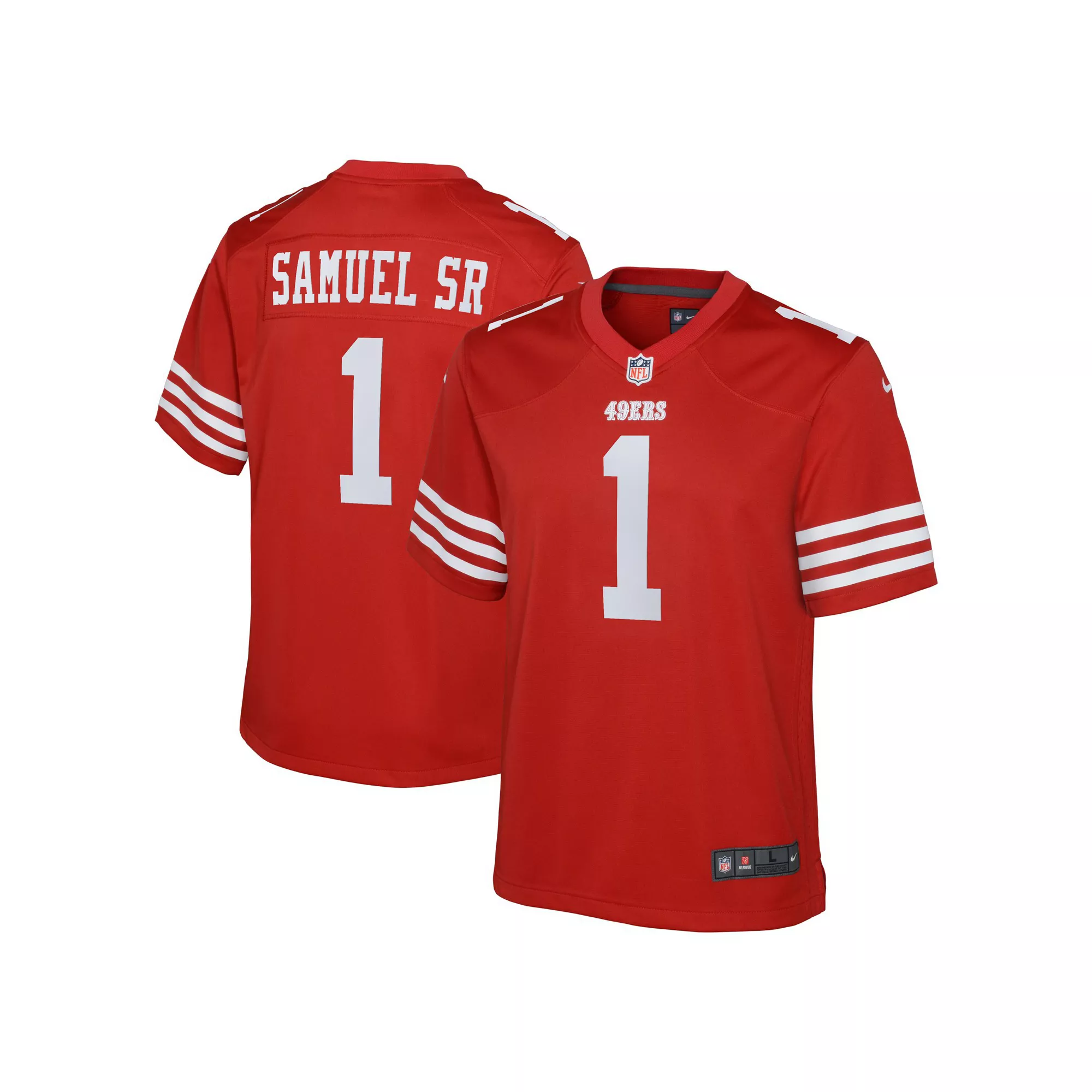 Youth Nike Deebo Samuel Sr Scarlet San Francisco 49ers Game Player Jersey