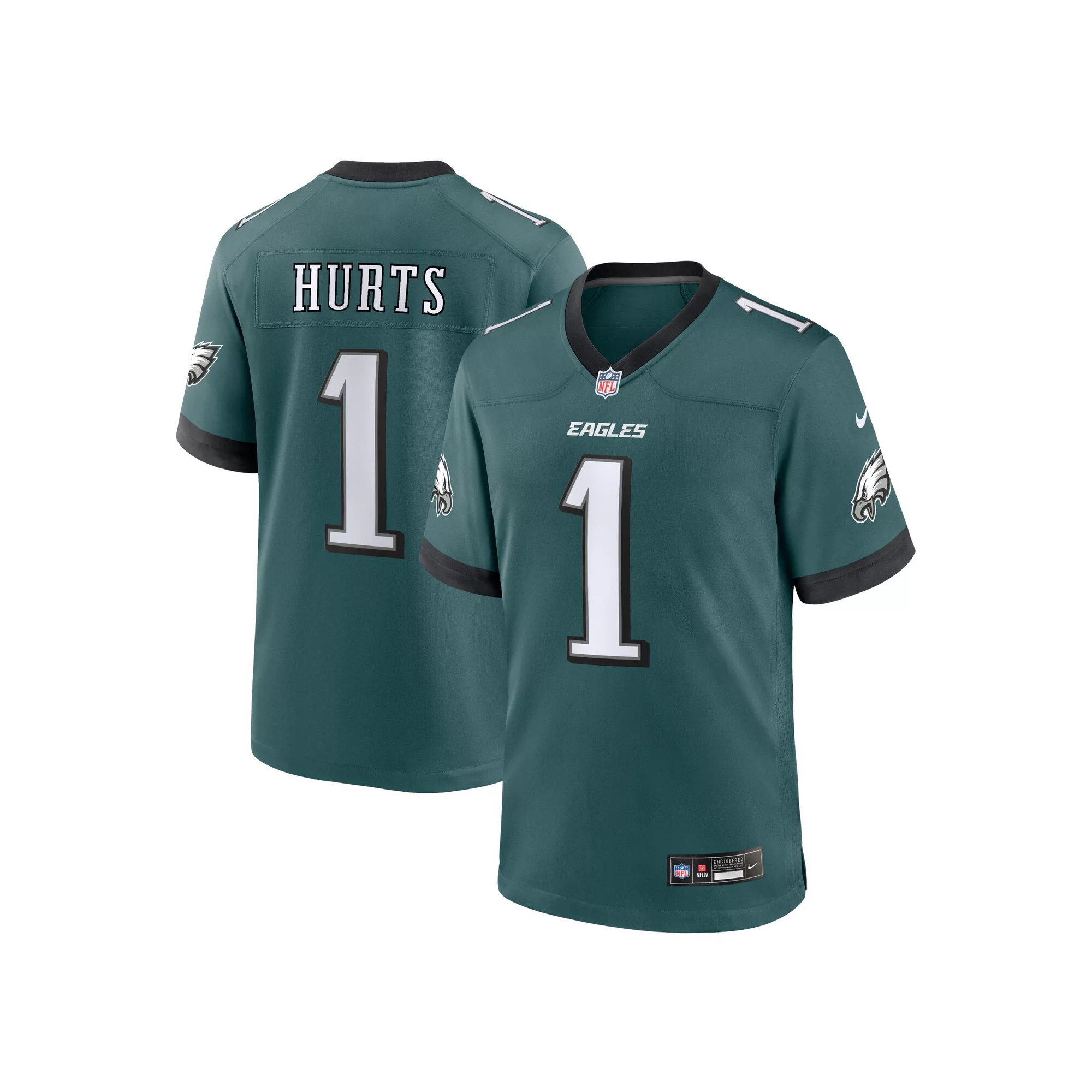 Men's Nike Jalen Hurts Midnight Green Philadelphia Eagles Team Game Jersey