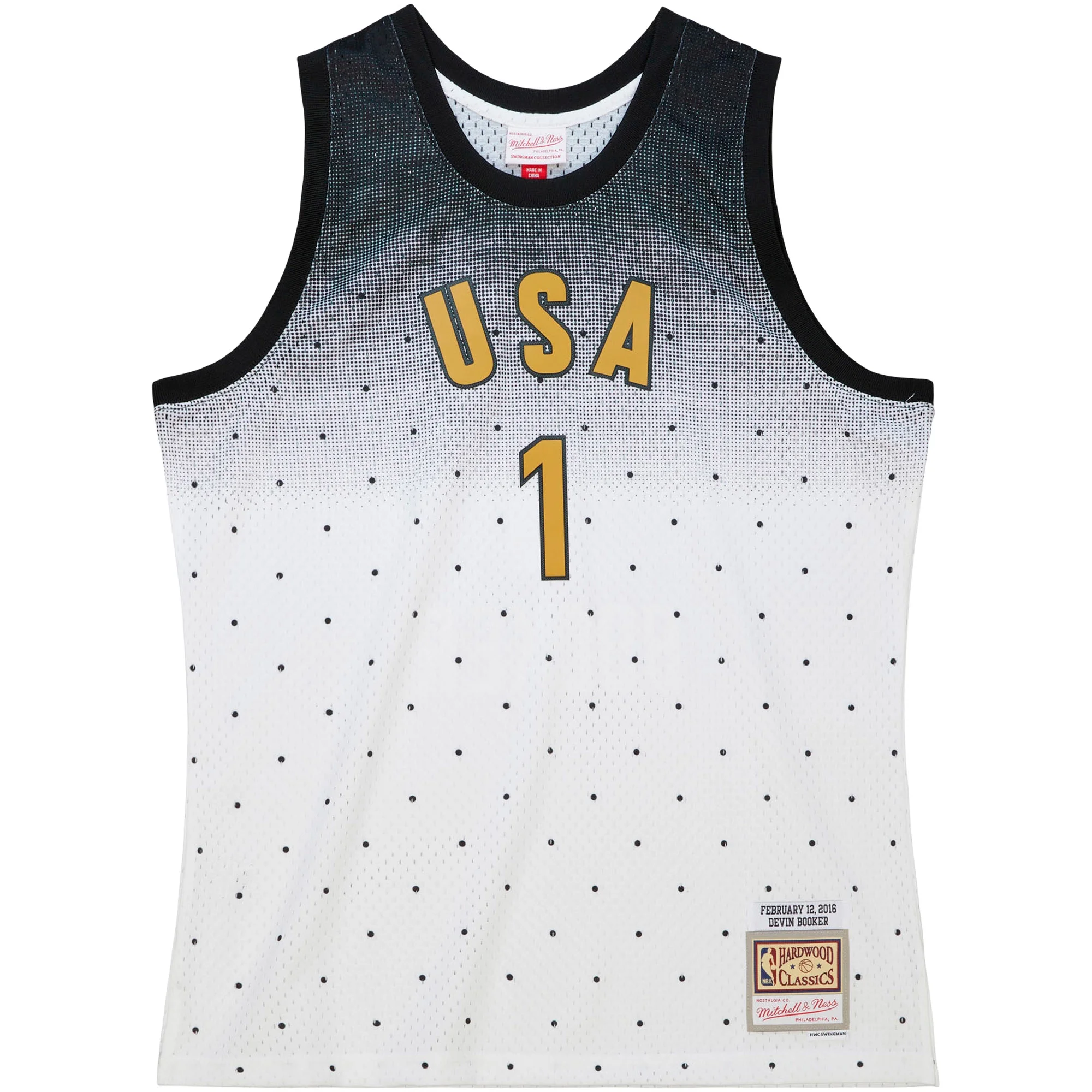 Men's Mitchell & Ness Devin Booker White 2016 NBA Rising Stars Challenge Hardwood Classics Swingman Jersey