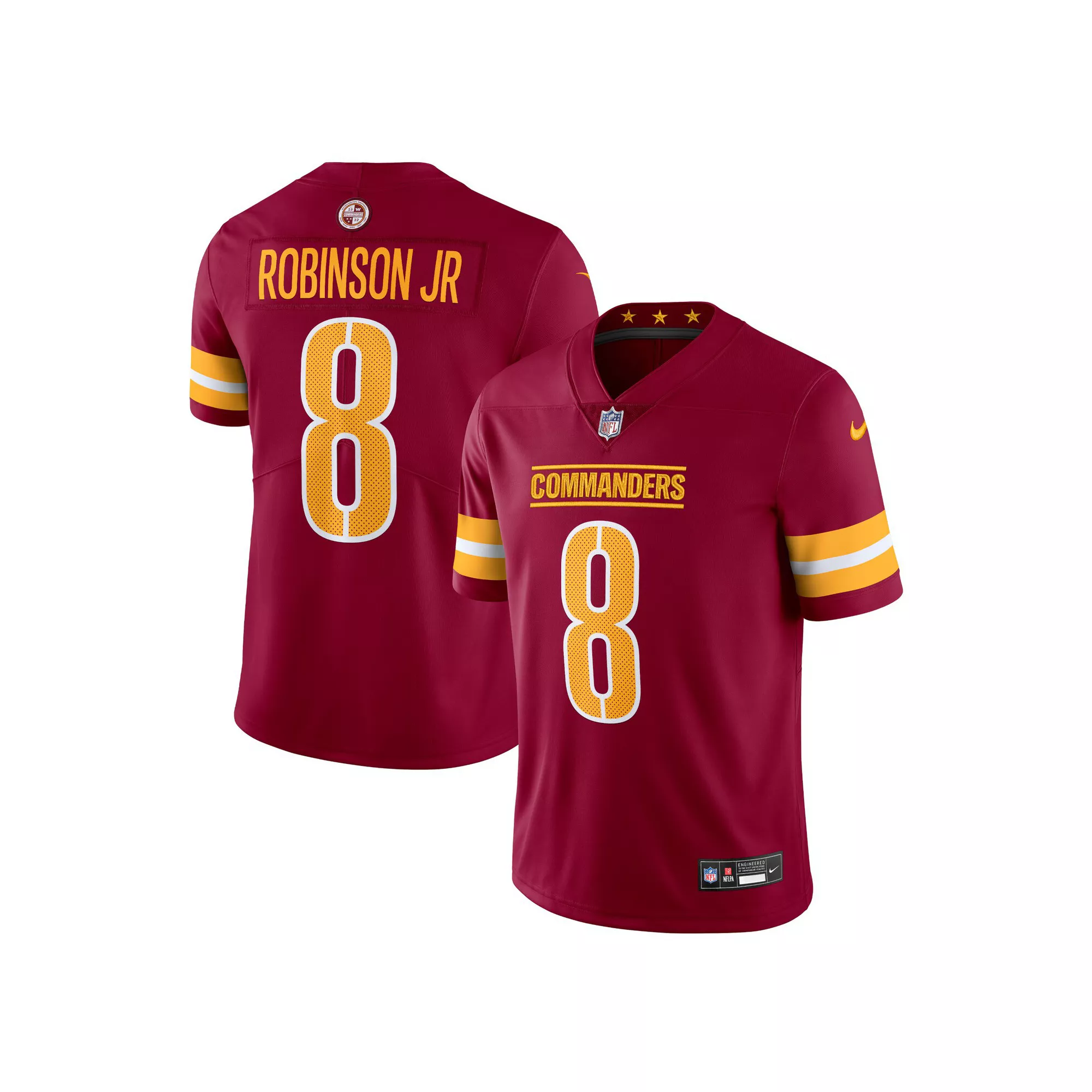 Men's Nike Brian Robinson Jr. Burgundy Washington Commanders  Vapor Untouchable Limited Jersey