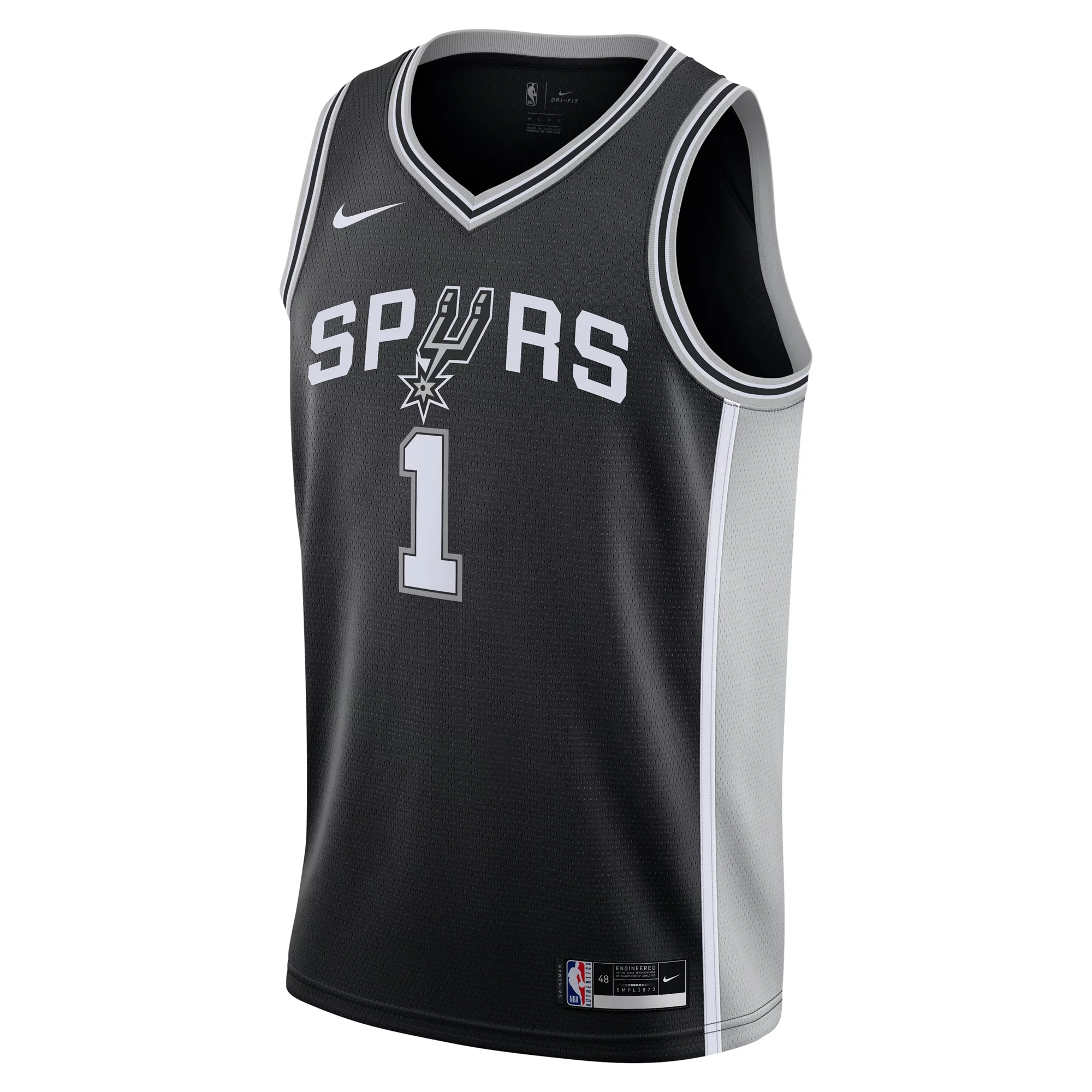 Youth Nike Victor Wembanyama Black San Antonio Spurs Swingman Jersey - Icon Edition