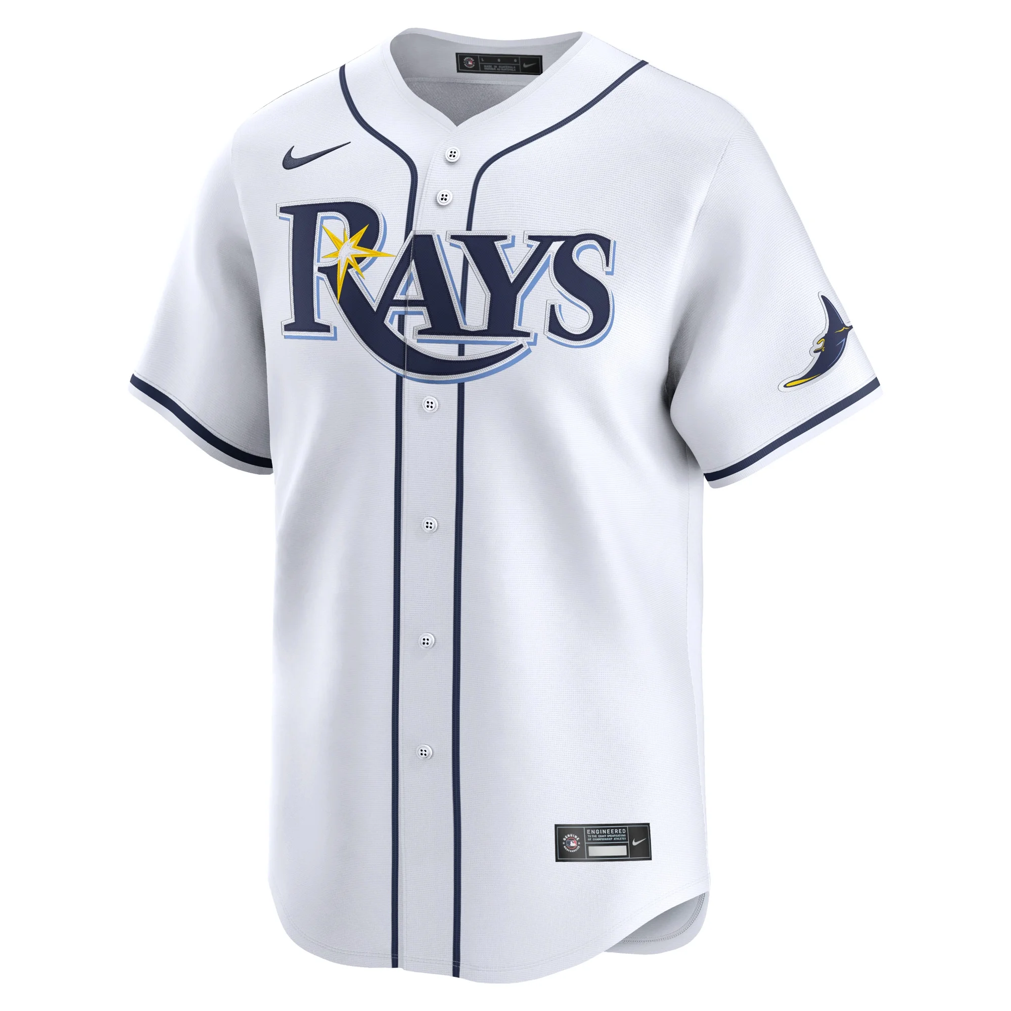 Men's Nike White Tampa Bay Rays 2024 Jackie Robinson Day Home Limited Jersey