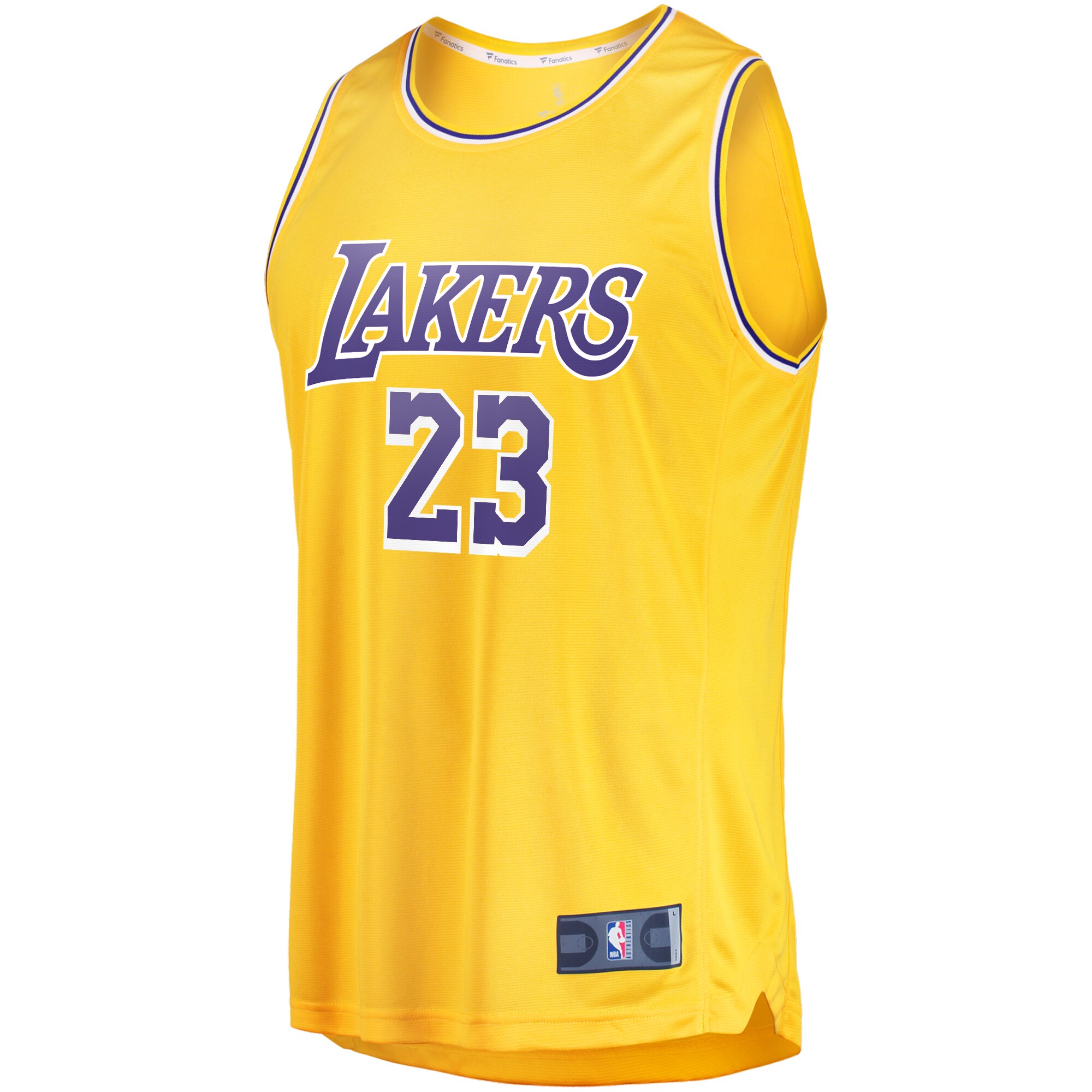 LeBron James Los Angeles Lakers Fanatics Fast Break Replica Player Jersey Gold - Icon Edition