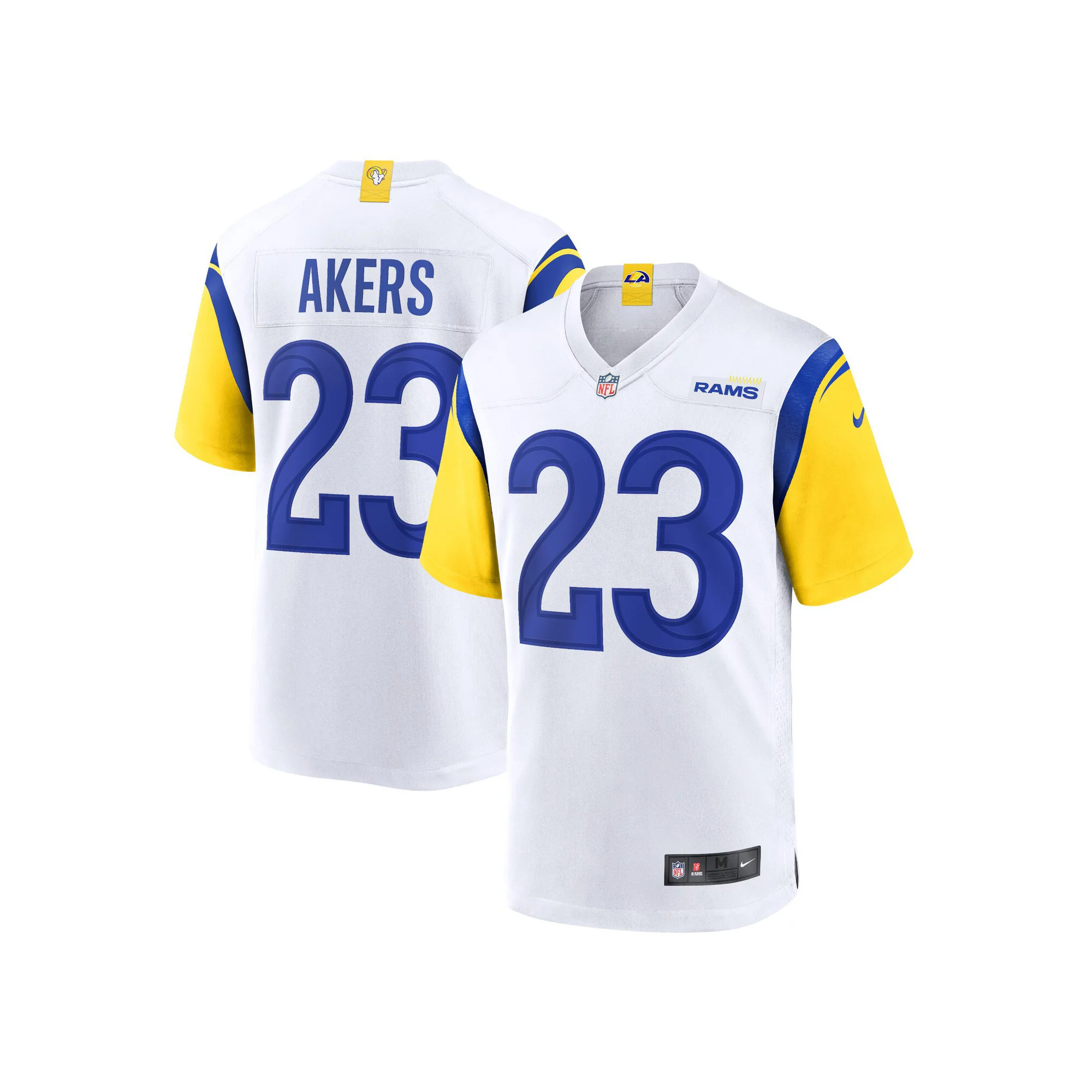 Men's Nike Cam Akers White Los Angeles Rams Game Jersey